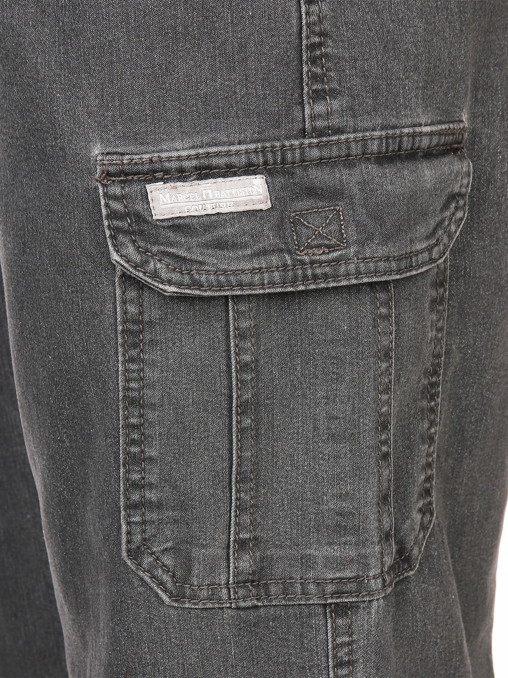 Marcel Battiston He. Jeans Schlupfhose Cargo Grau 741359 GREY 4 Marcel Battiston He. Jeans Schlupfhose Cargo Grau 741359 GREY 4
