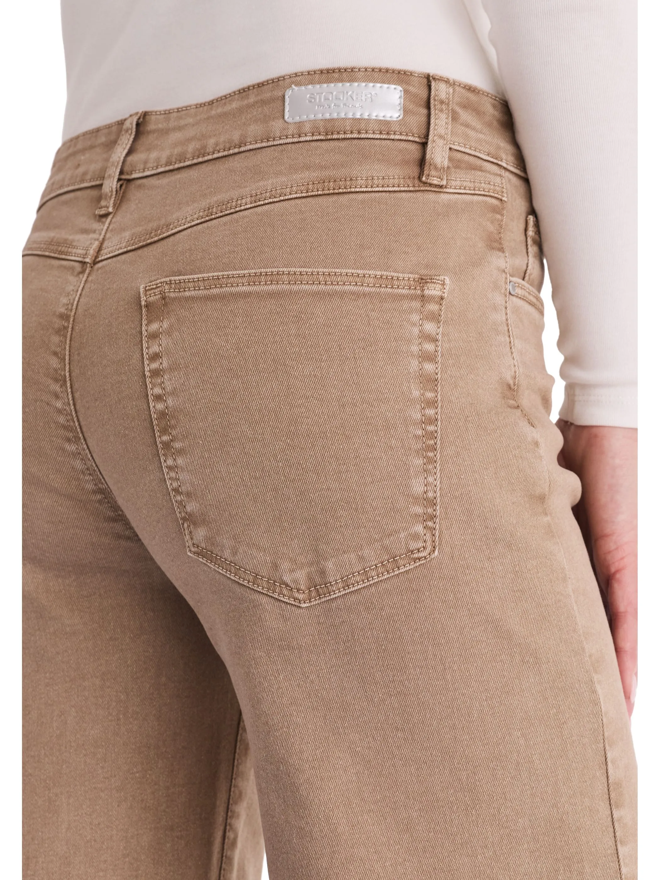 Stooker DOB 22420020008153 Da. Hosen lang, Beige 936929 8153 3