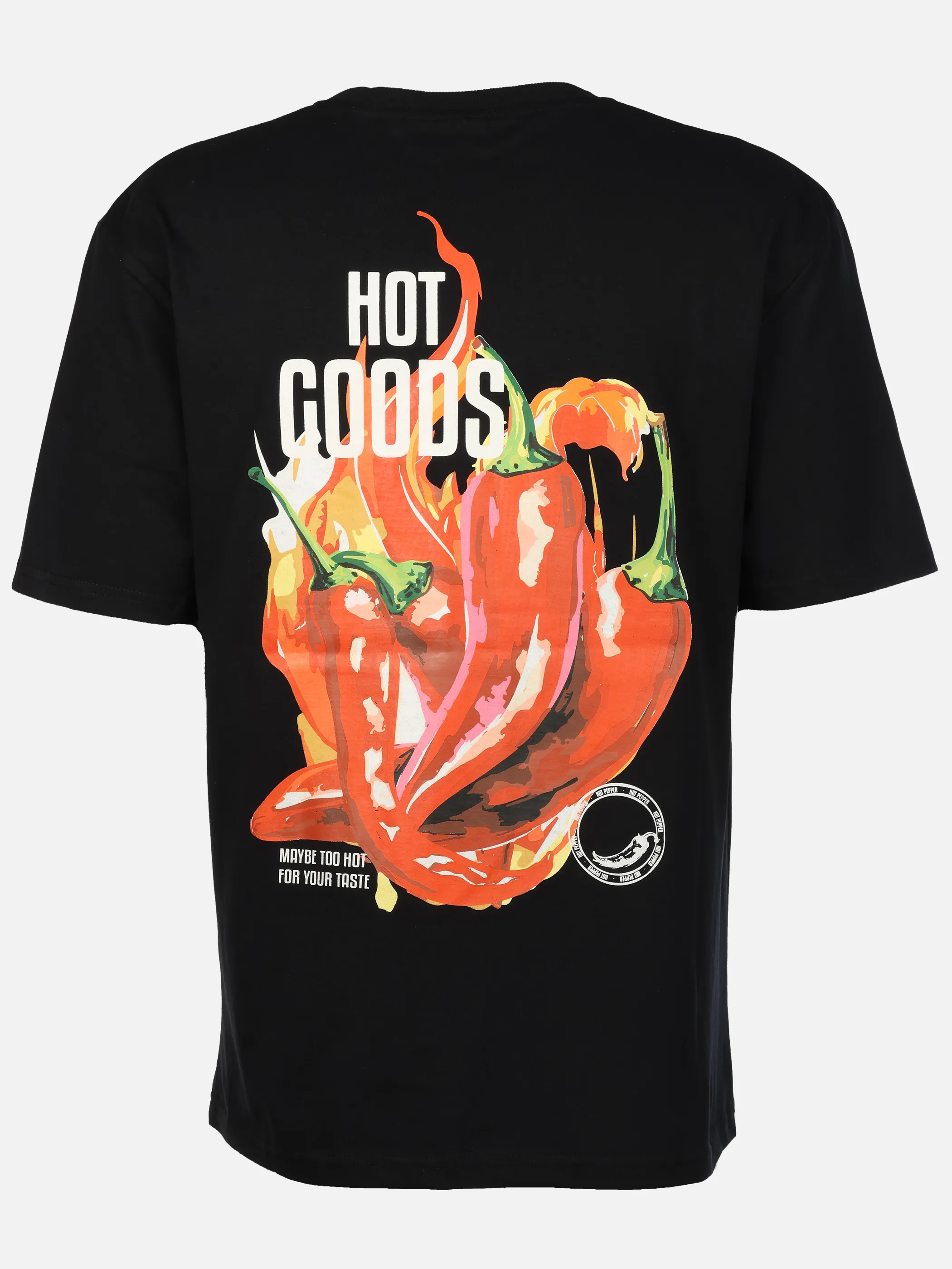 IX-O H12078M22629AAWG YF He-T-Shirt mit Backprint Schwarz 925918 23400 2