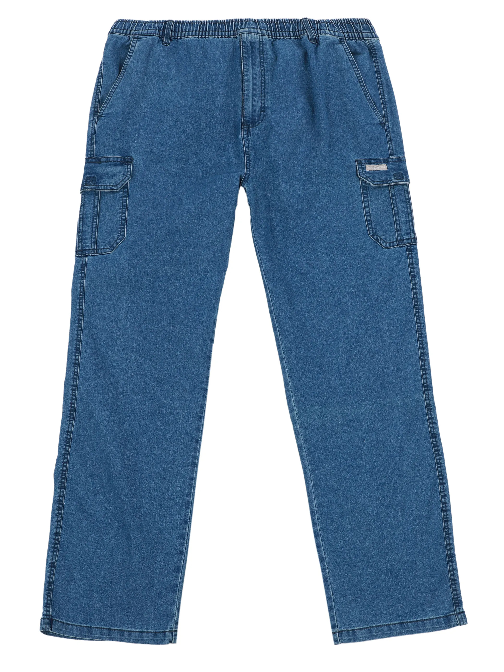 Marcel Battiston He. Jeans Schlupfhose Cargo Blau 741359 JEANSBLUE 1