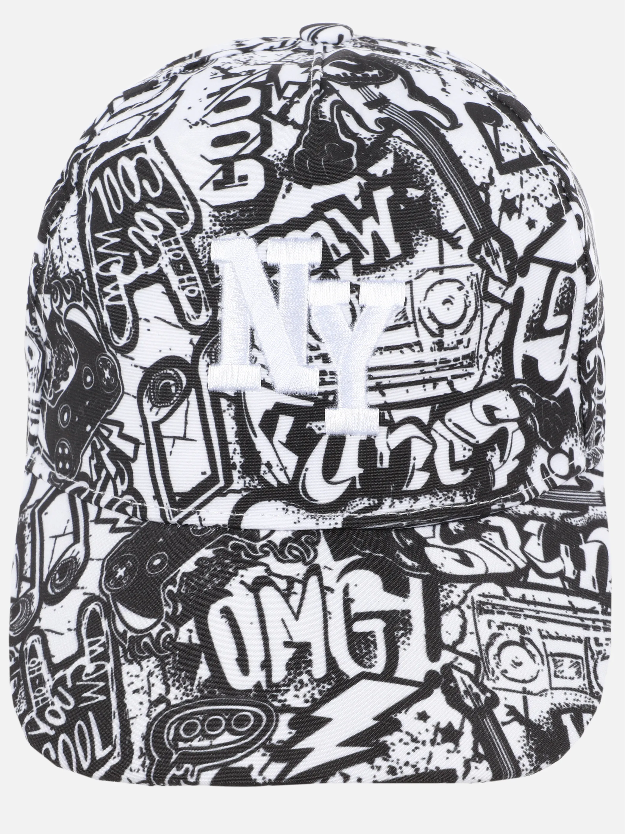 One Way TB-Cap m. Klettverschluss Schwarz 908454 SW/WH 2 One Way TB-Cap m. Klettverschluss Schwarz 908454 SW/WH 2