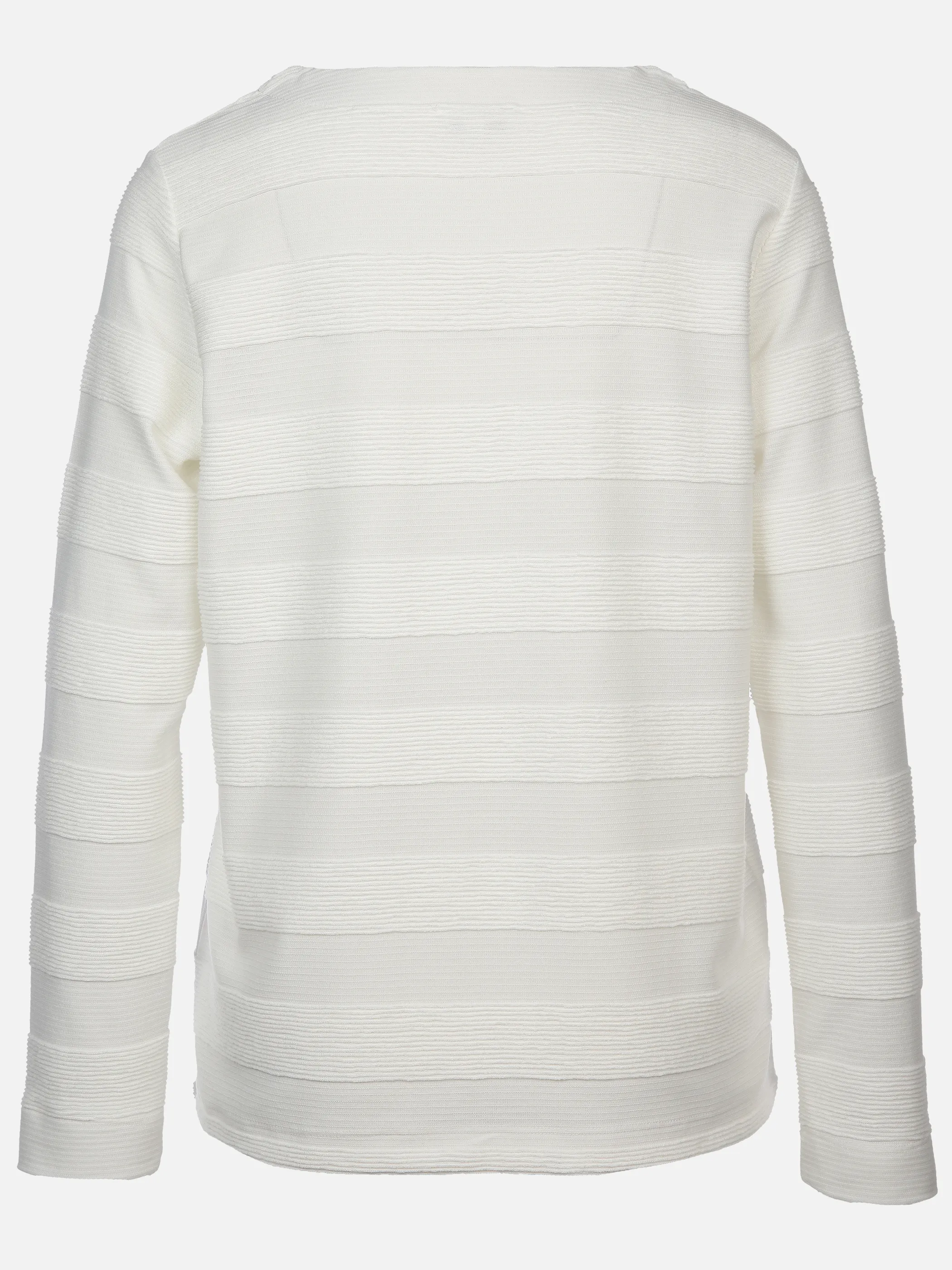 Lisa Tossa Da-Struktur-Ringel-Shirt Weiß 897649 OFFWHITE 2