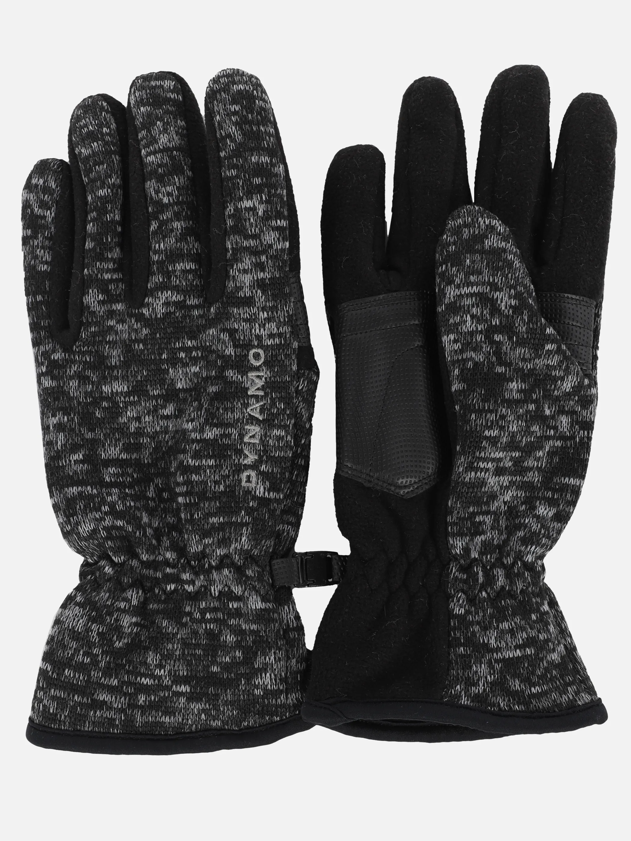 Grinario Sports Sport-Handschuhe gestrickt Schwarz 898539 SW/GRMEL 2 Grinario Sports Sport-Handschuhe gestrickt Schwarz 898539 SW/GRMEL 2
