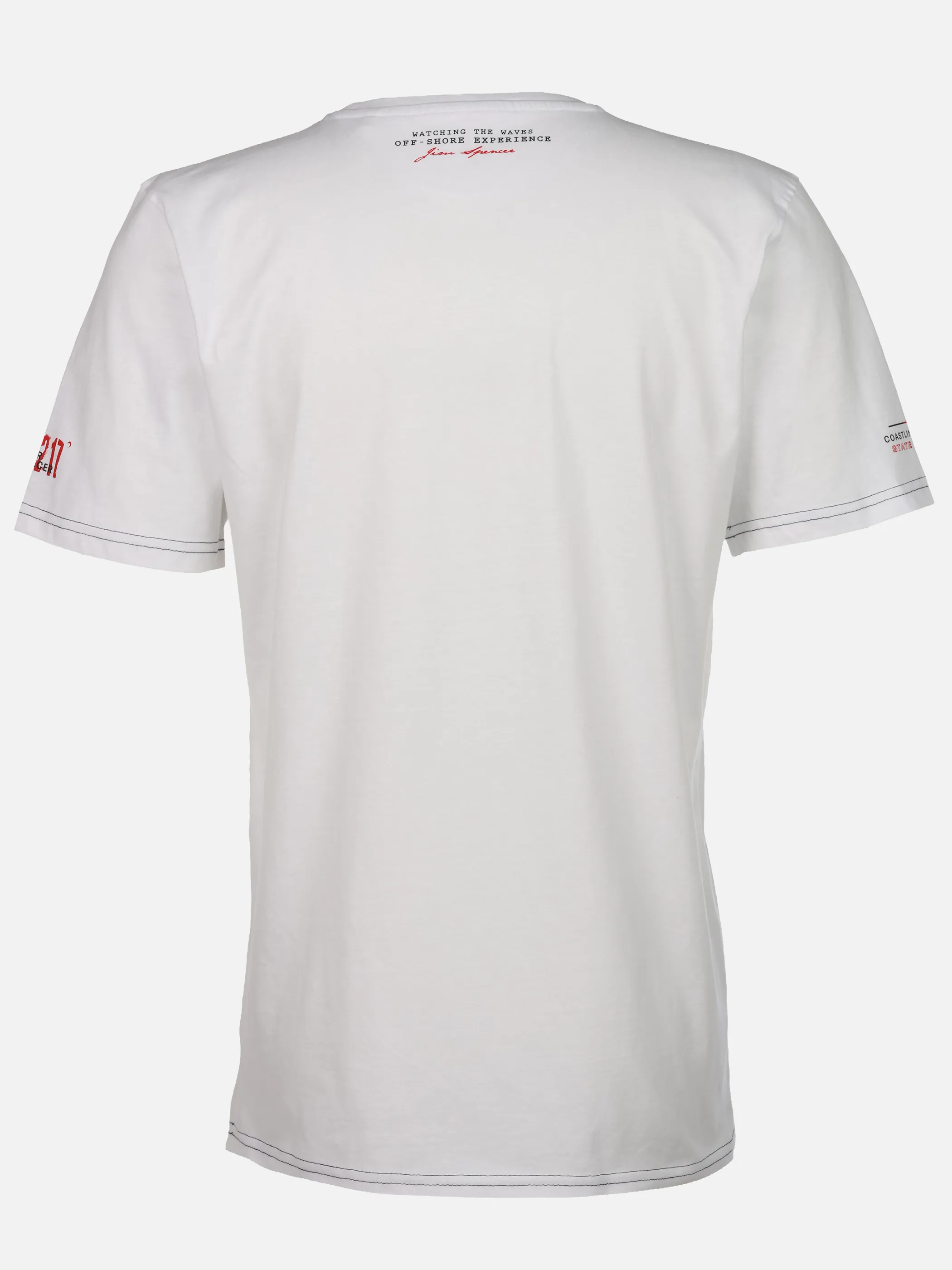 Jim Spencer He. T-Shirt 1/2 Arm print Weiß 926456 WHITE 2