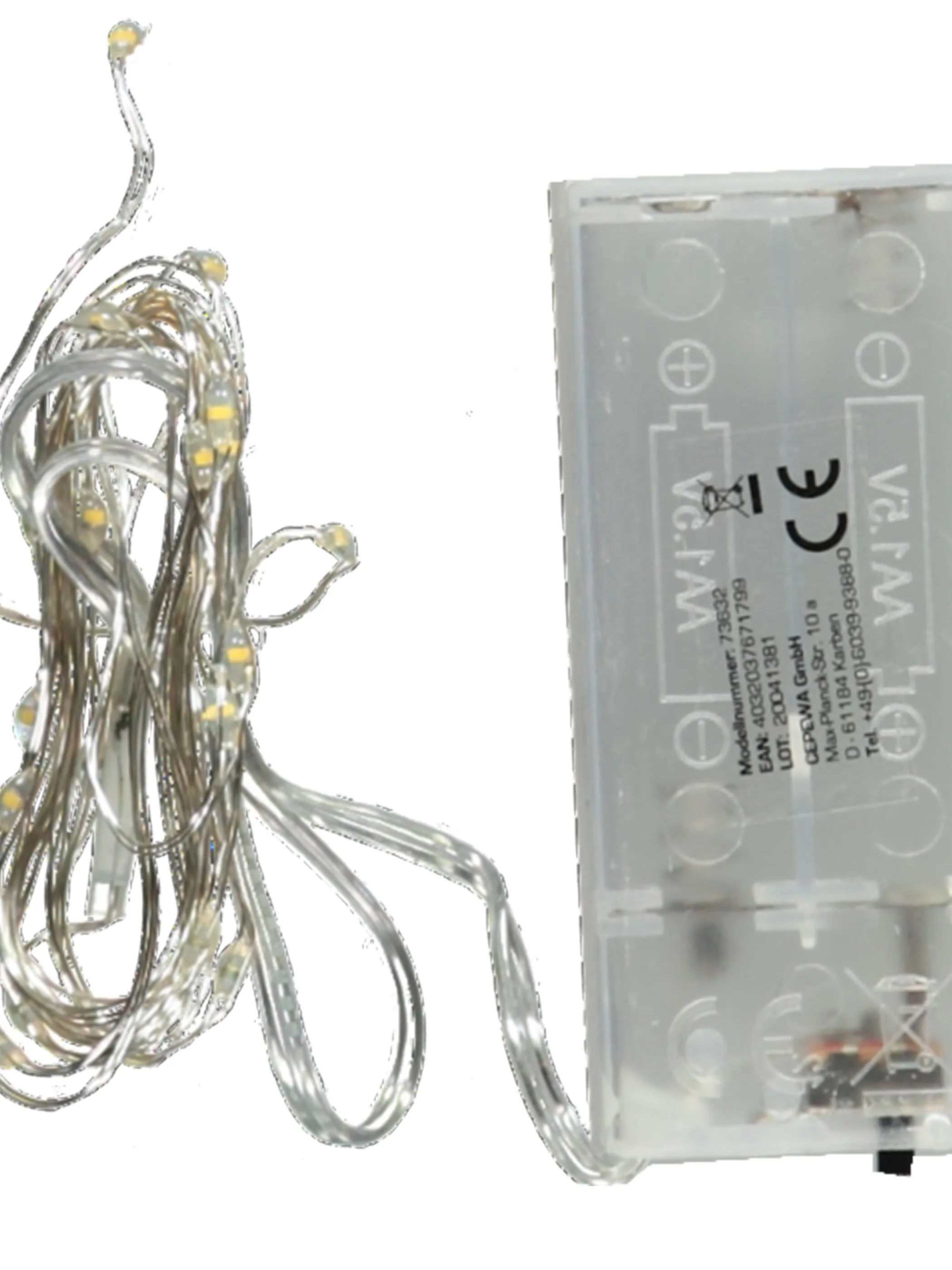 Weihnachten Lichterkette 22cm  20 LED´s si Grau 847239 SILBER 3