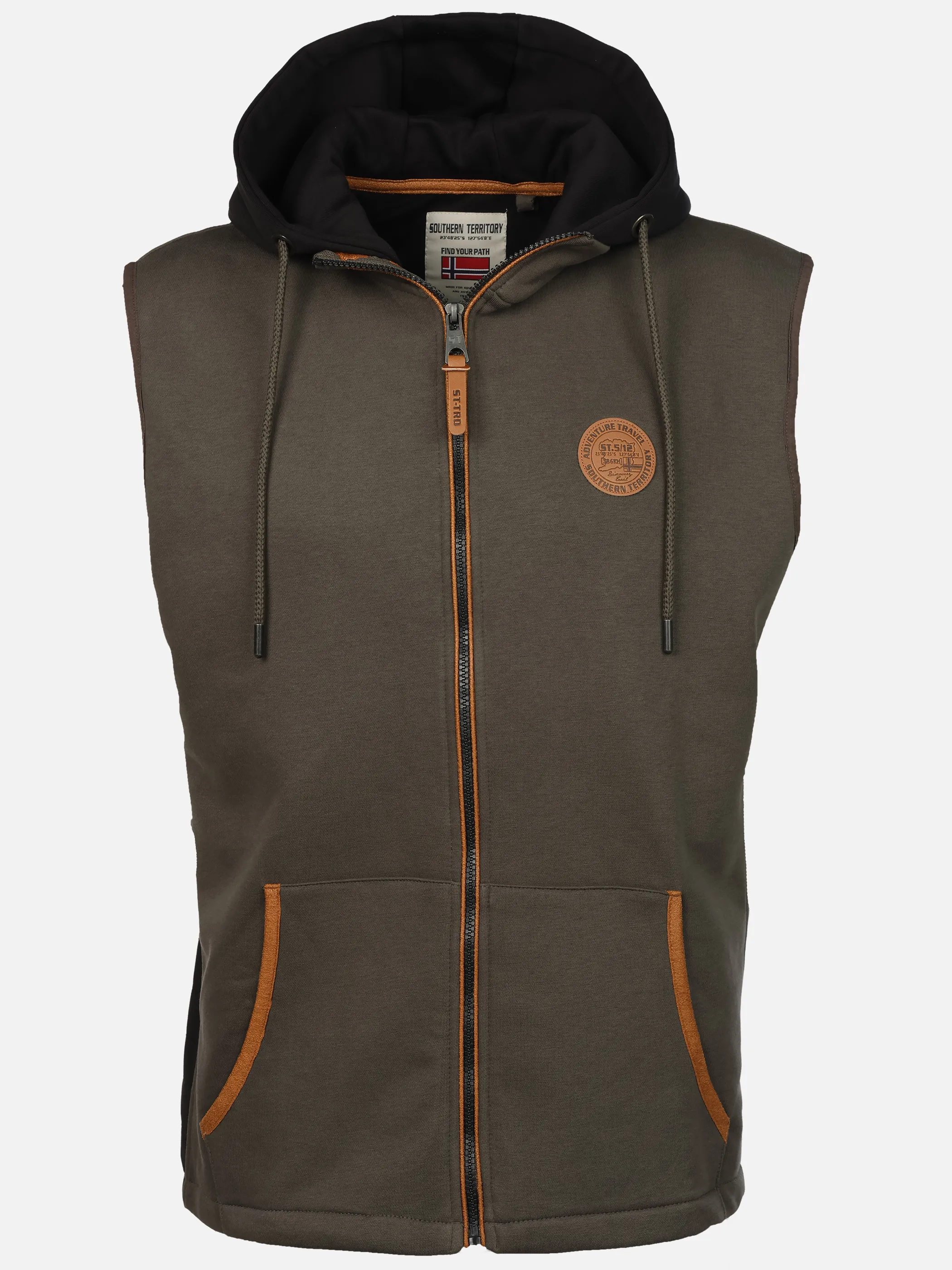 Southern Territory He. Sweatweste RV Bikerstyle Oliv 931977 OLIVE 1