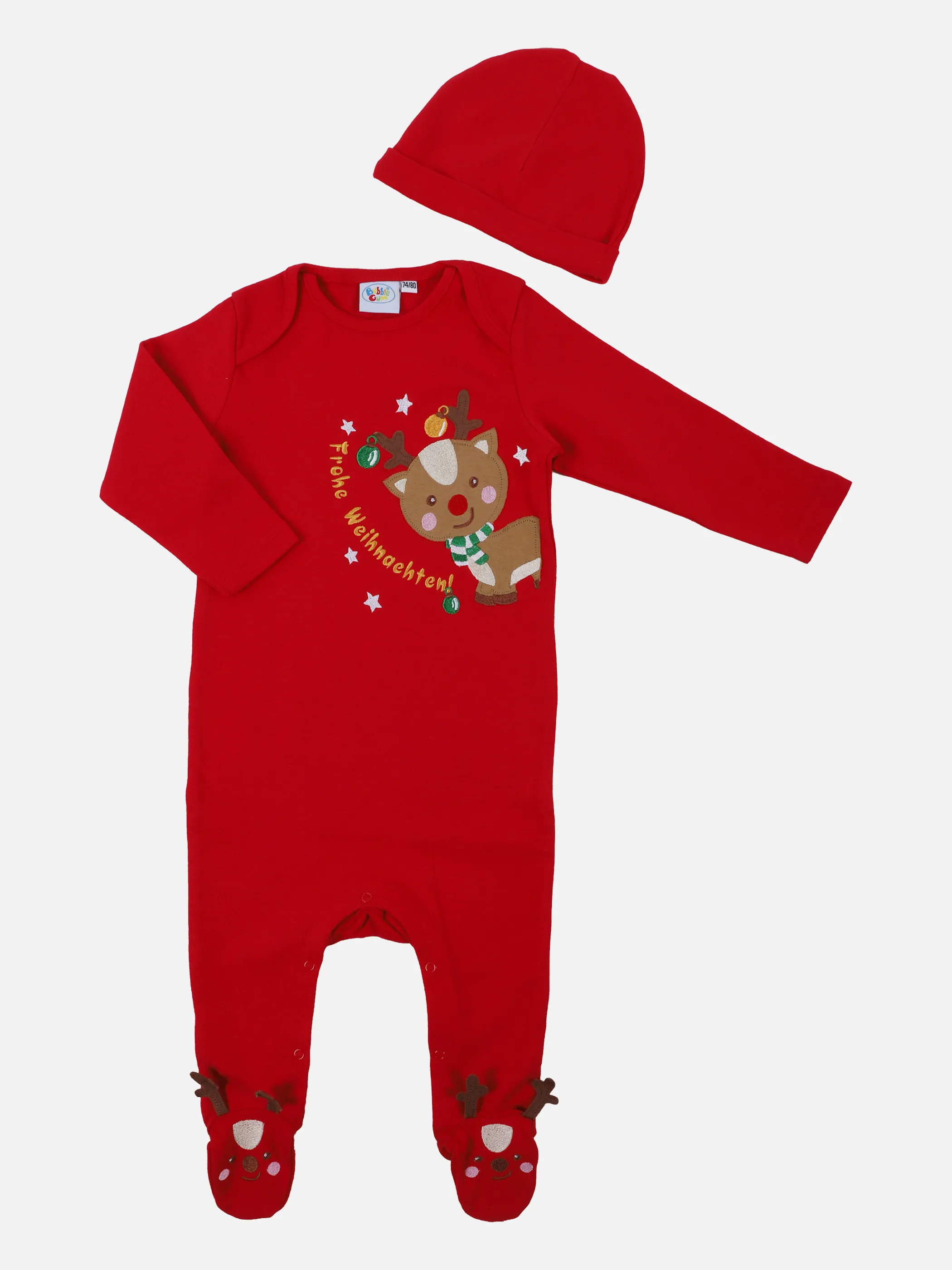 Bubble Gum Baby UNI Weihnachts Strampler Rot 857692 ROT 1