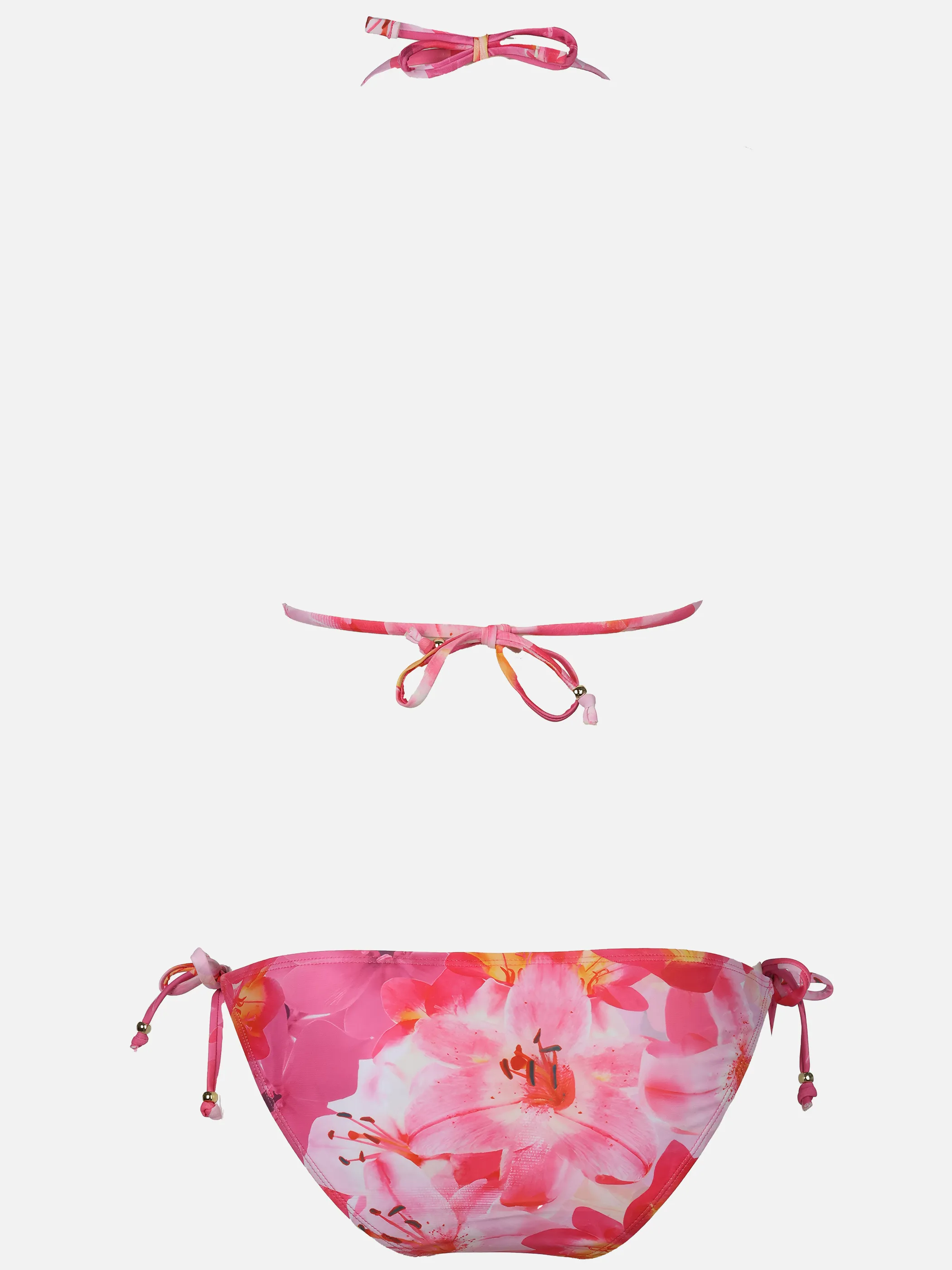 Grinario Sports Da-Bikini Set, m. Perlen, Triangel, AOP Rot 923134 ORCHID 2