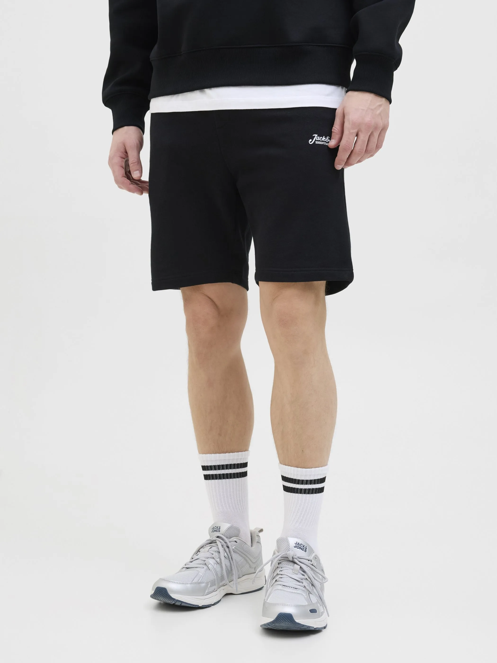 Jack Jones 12268770 JPSTGORDON BEAU SWEAT Schwarz 904463 178012 3