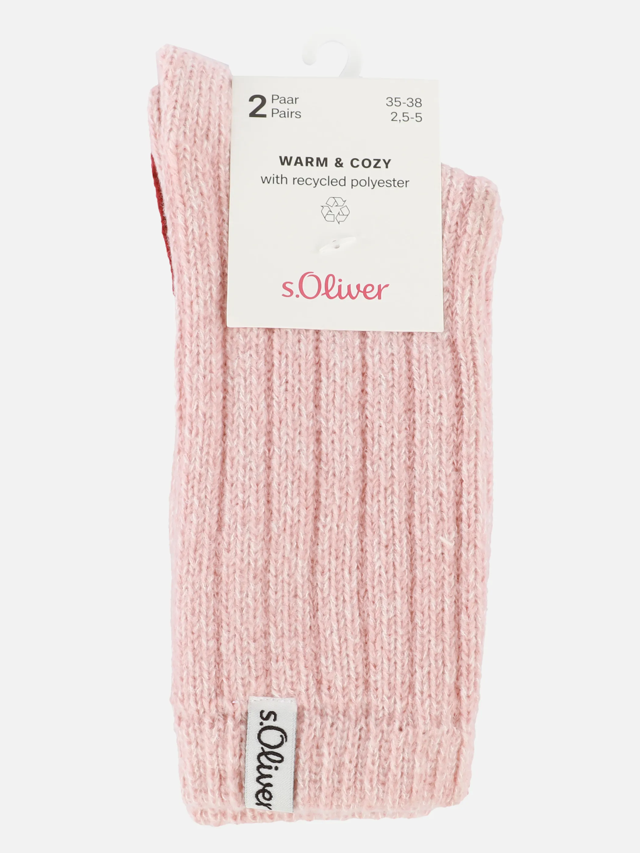 s.Oliver S20742 Warm & Cozy sustainable Socke 2er Rosa 898903 4231 3