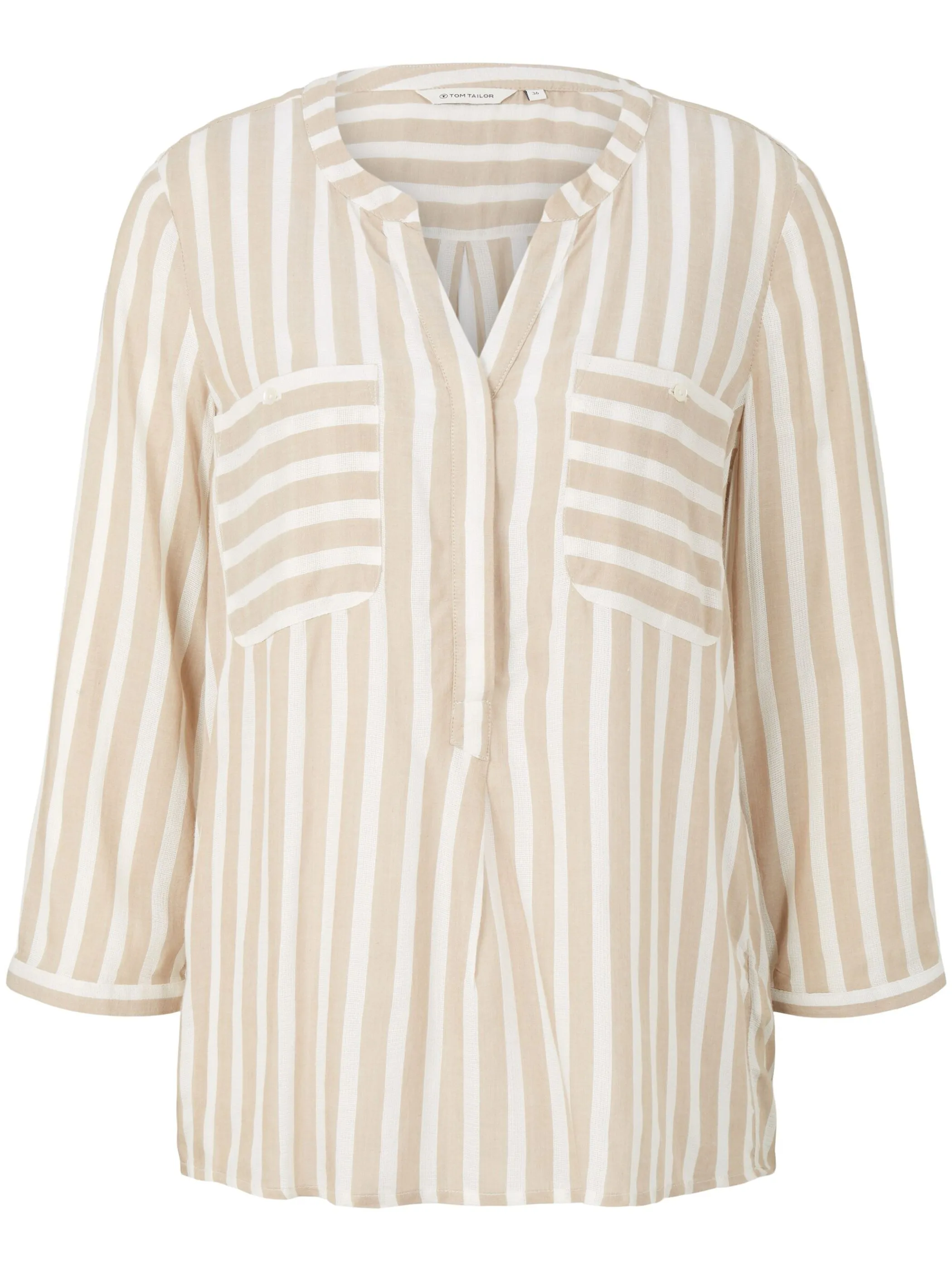 Tom Tailor 1016190 blouse striped Braun 849385 30351 1