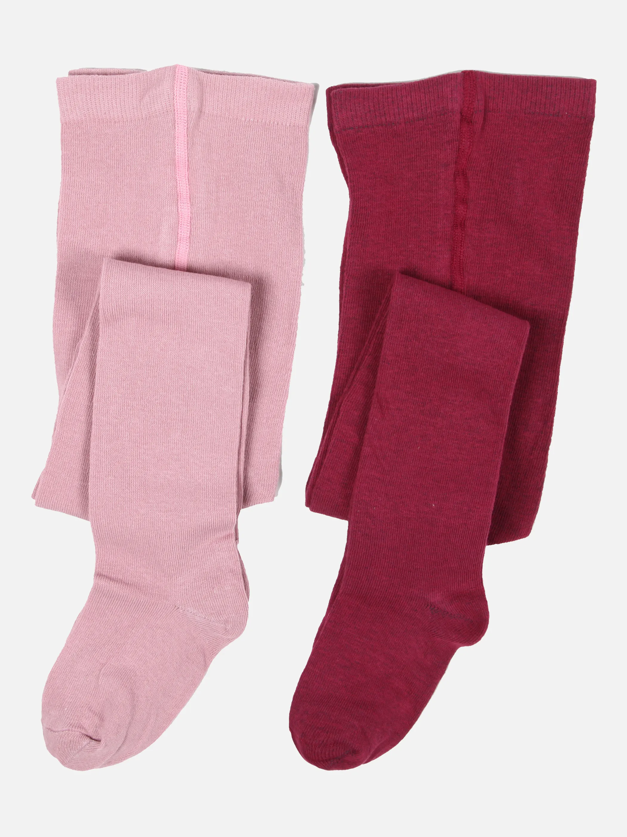 Stop + Go Kinder Strumpfhosen uni 2er Pa Pink 858619 BEERE/ROSA 2