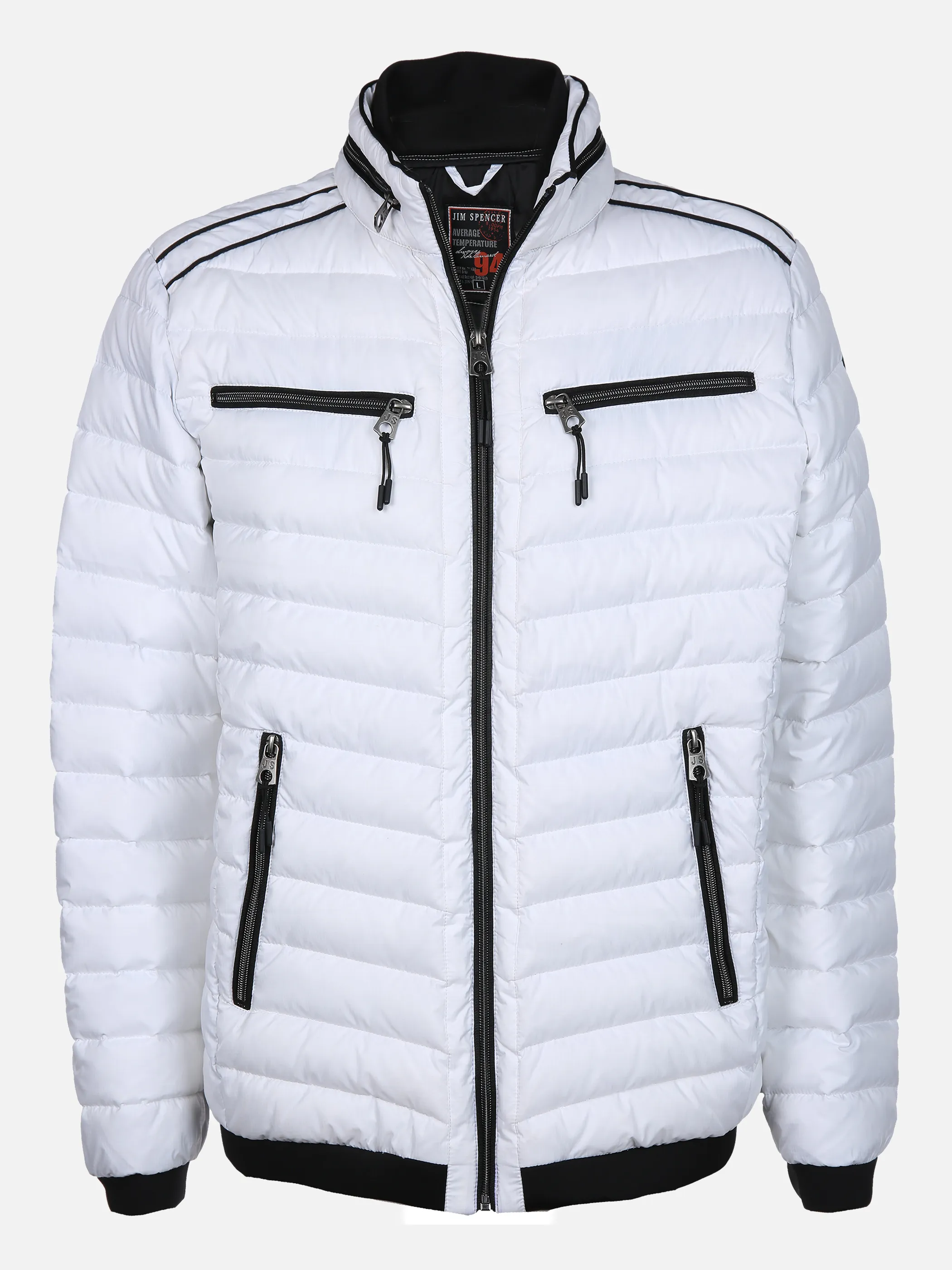 Jim Spencer He. Steppblouson meliert Weiß 839100 WHITE 1