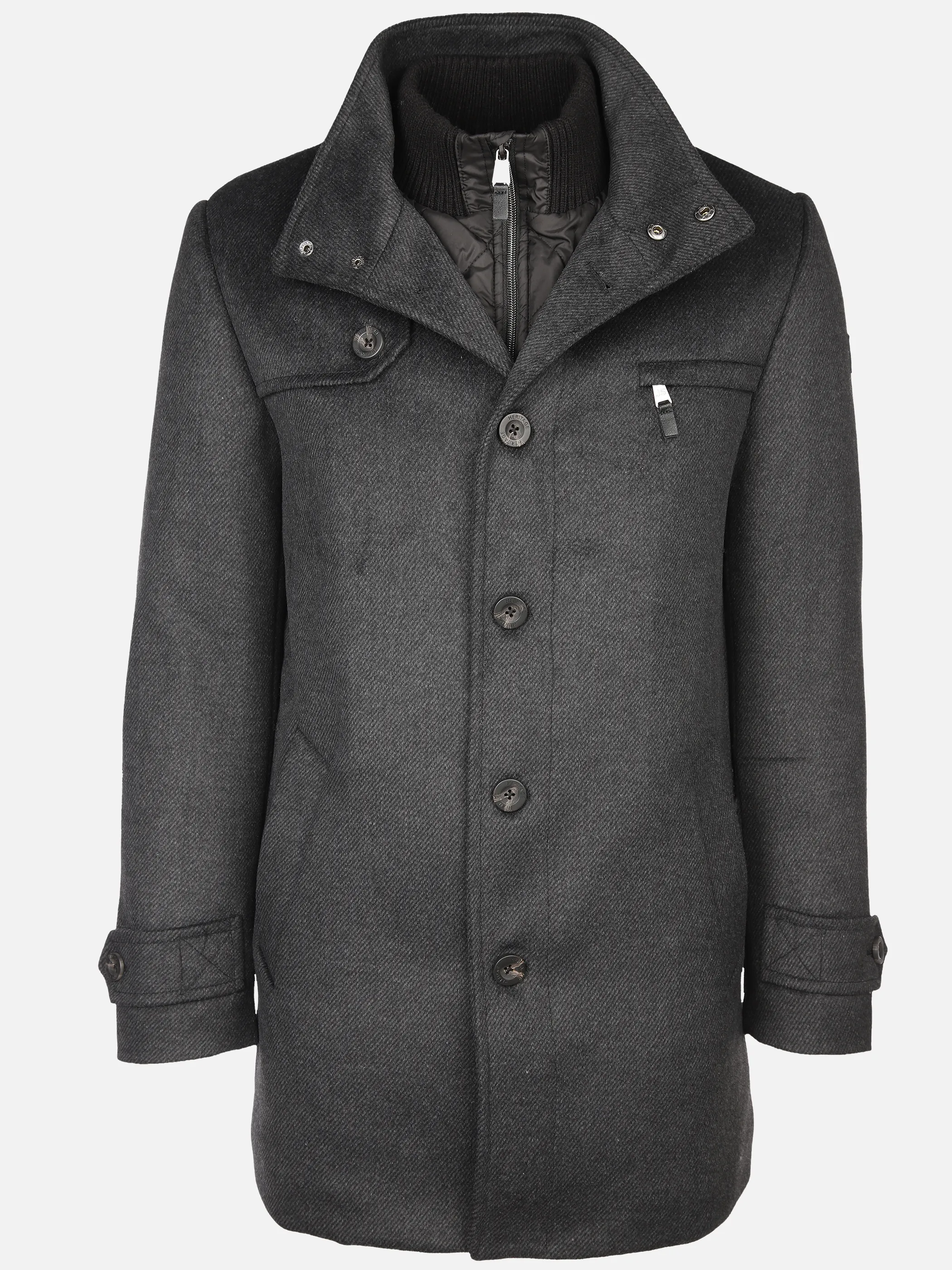 Jim Spencer He. Wollmantel 2in1 220803 Grau 871351 DK GREY 1 Jim Spencer He. Wollmantel 2in1 220803 Grau 871351 DK GREY 1