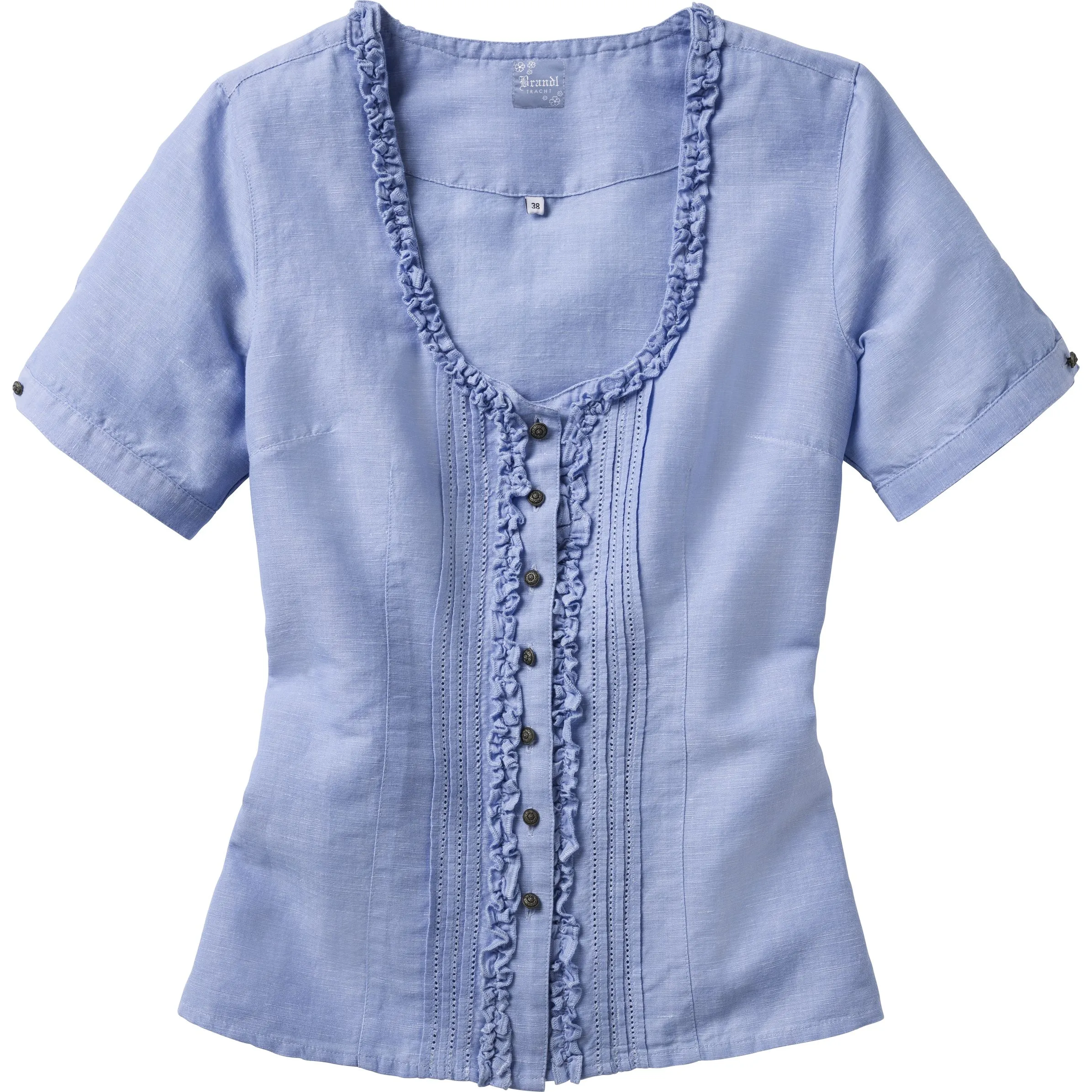 Brandl Tracht Da-Trachten Leinenbluse Blau 812681 LIGHT BLUE 1 Brandl Tracht Da-Trachten Leinenbluse Blau 812681 LIGHT BLUE 1