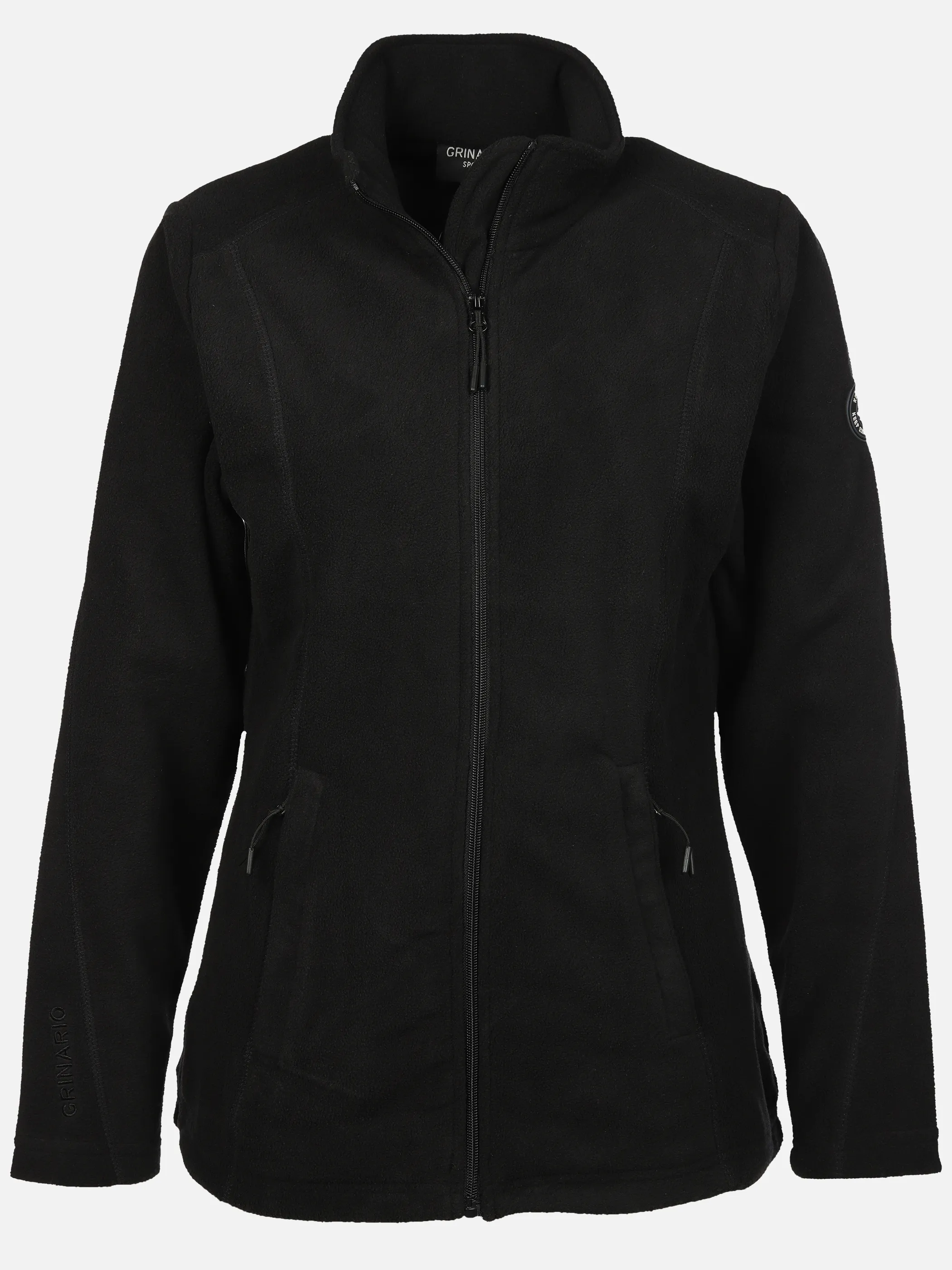 Grinario Sports Da- Fleece Jacke Schwarz 912549 BLACK 1 Grinario Sports Da- Fleece Jacke Schwarz 912549 BLACK 1