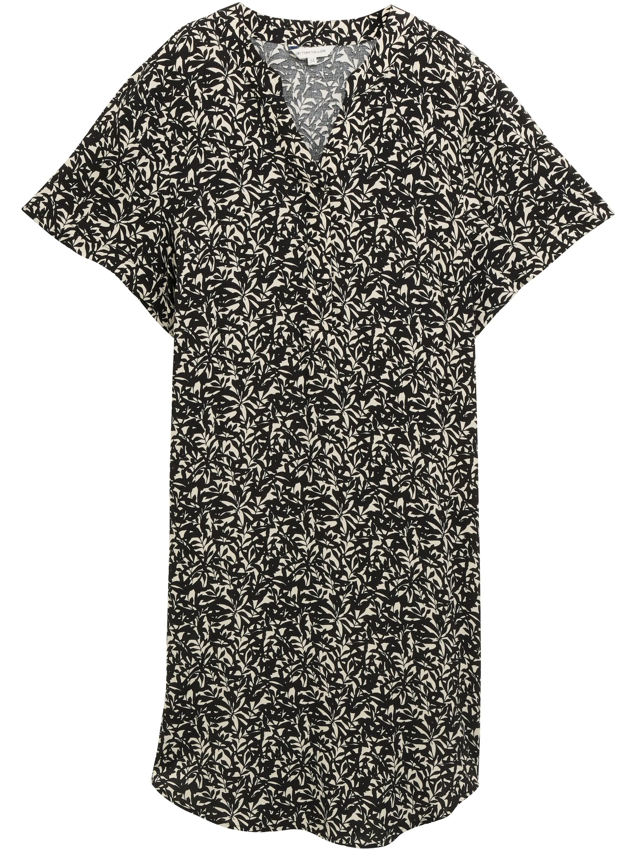 Tom Tailor 1047248 easy dress printed Schwarz 908822 38318 1 Tom Tailor 1047248 easy dress printed Schwarz 908822 38318 1