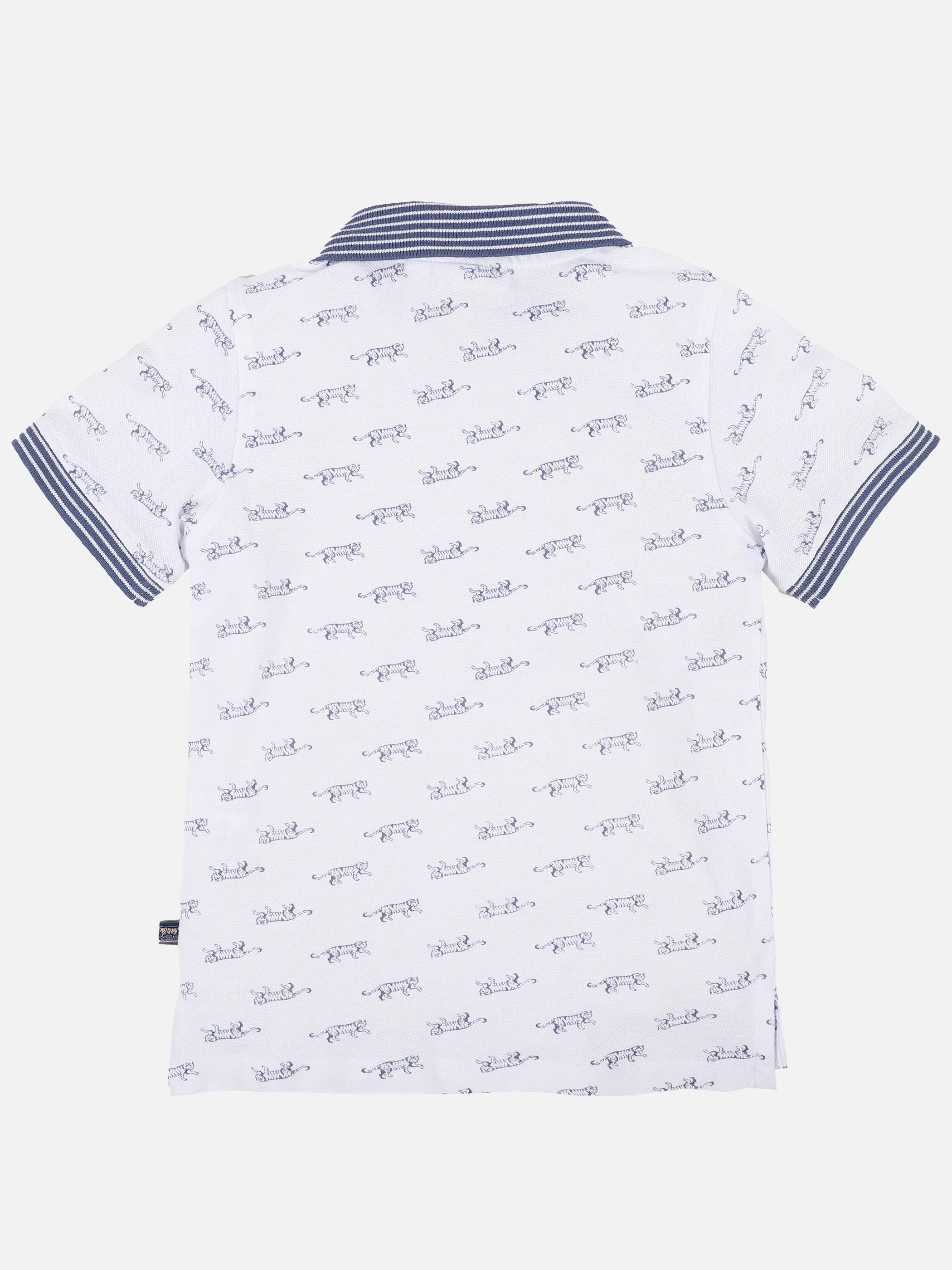 Stop + Go KJ Poloshirt in weiß mit Löwen AOP Weiß 891516 WEIß 2 Stop + Go KJ Poloshirt in weiß mit Löwen AOP Weiß 891516 WEIß 2