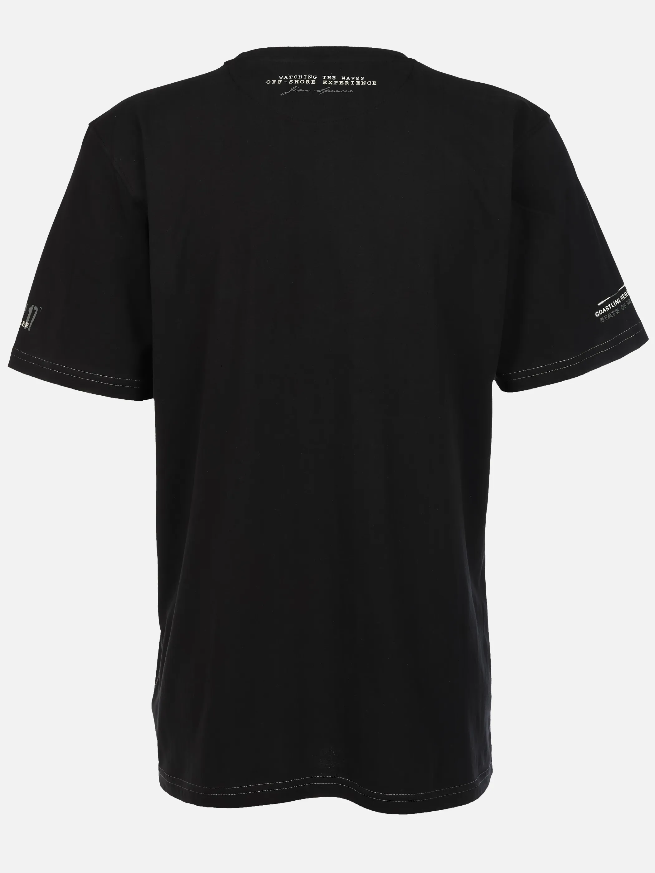 Jim Spencer He. T-Shirt 1/2 Arm print Schwarz 926456 BLACK 2