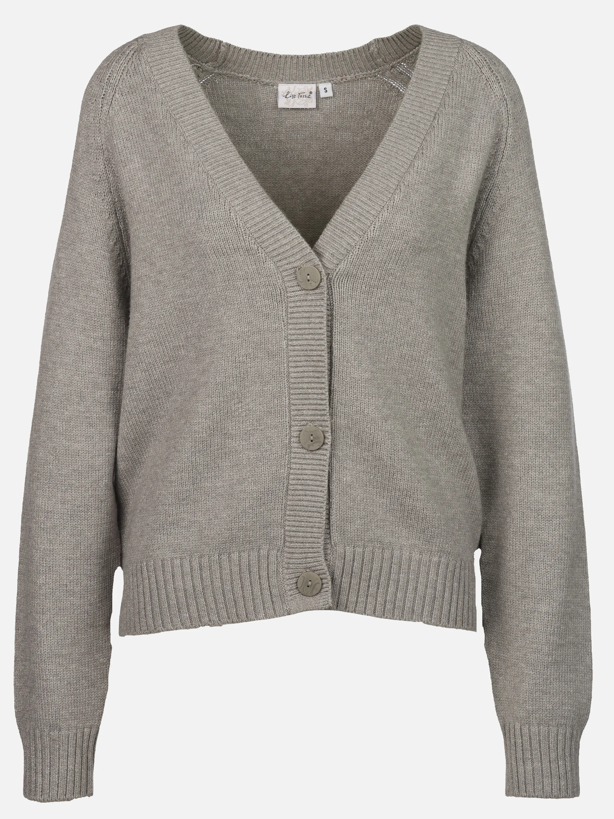 Lisa Tossa Da-Cardigan m. Knöpfen Silber 914696 HELLGRAU 1 Lisa Tossa Da-Cardigan m. Knöpfen Silber 914696 HELLGRAU 1