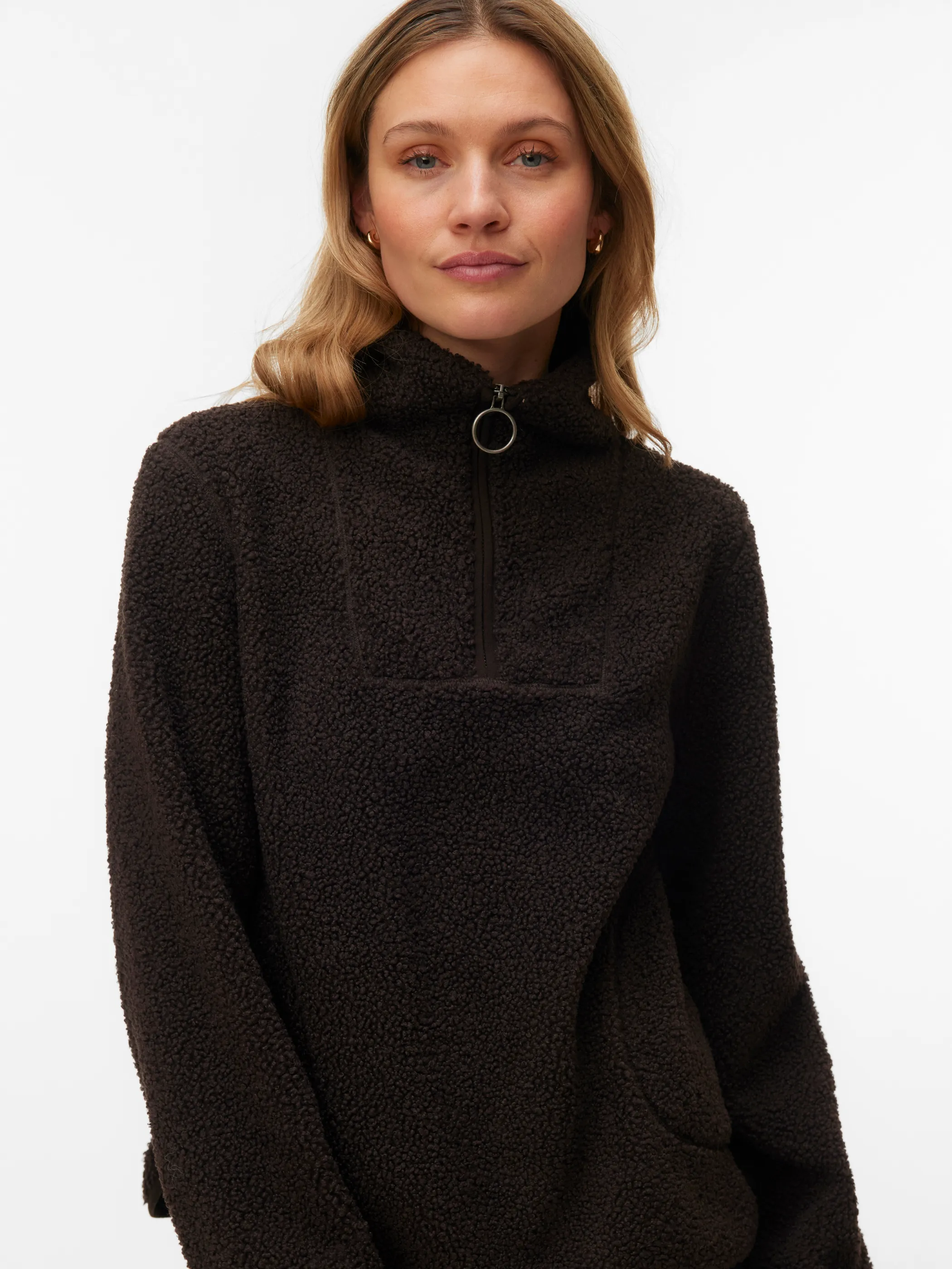 Vero Moda 10349421 VMFLASH TEDDY ANORAK Braun 929224 297957 1