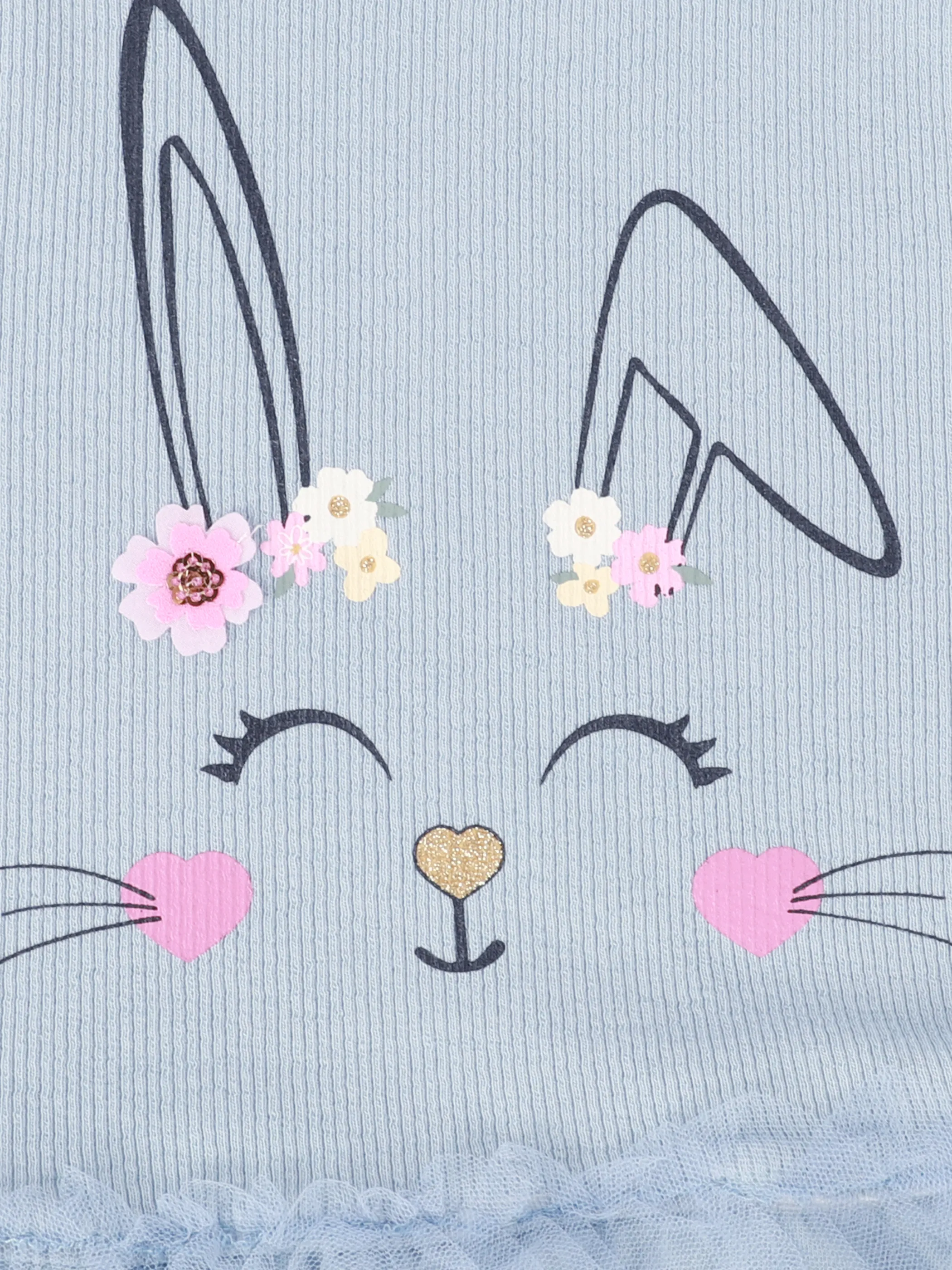 One Way MG Kleid mit Scrunchie, Hasen FP in rosa + Blau Blau 922252 BLAU 4