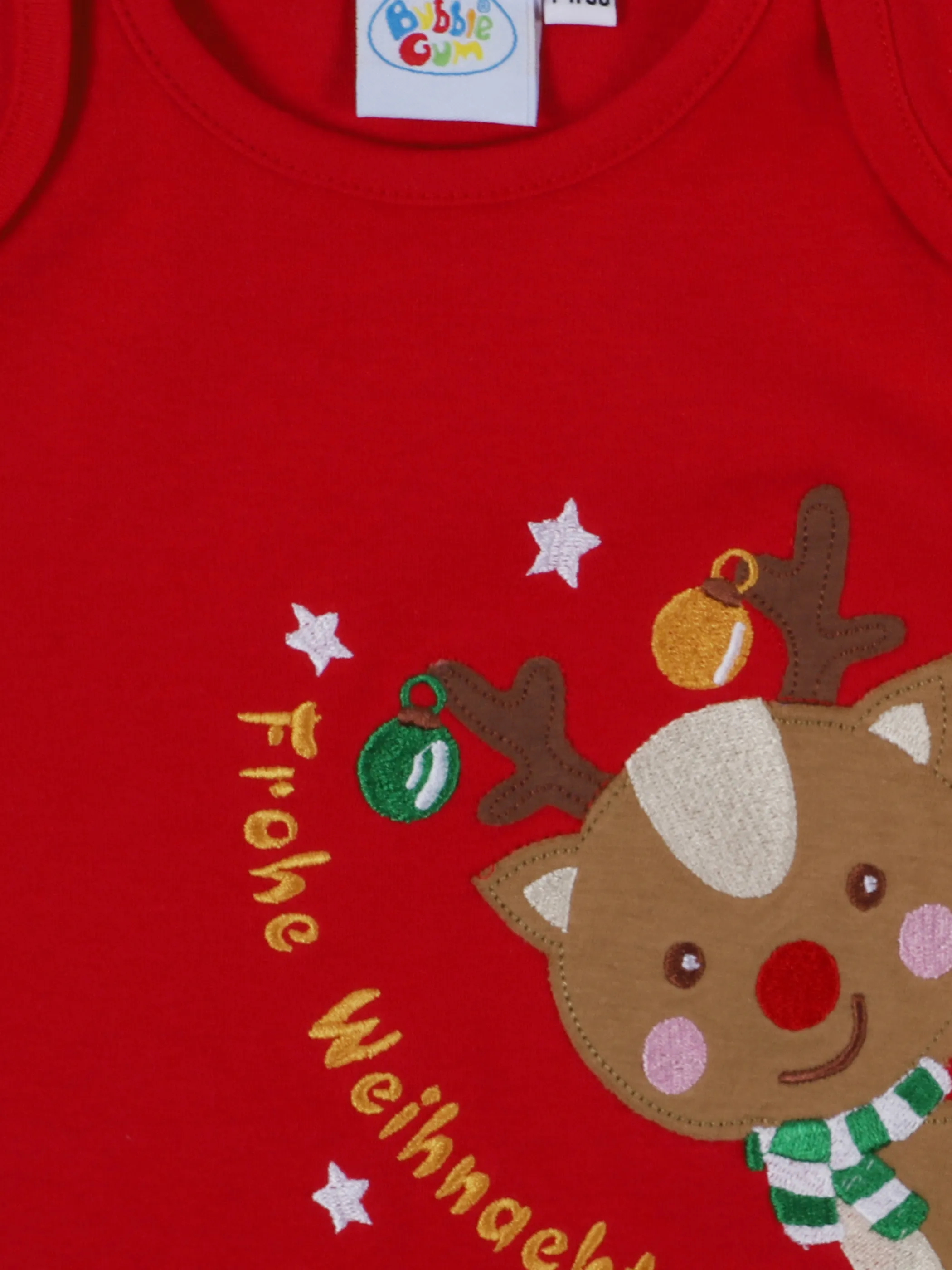 Bubble Gum Baby UNI Weihnachts Strampler Rot 857692 ROT 3