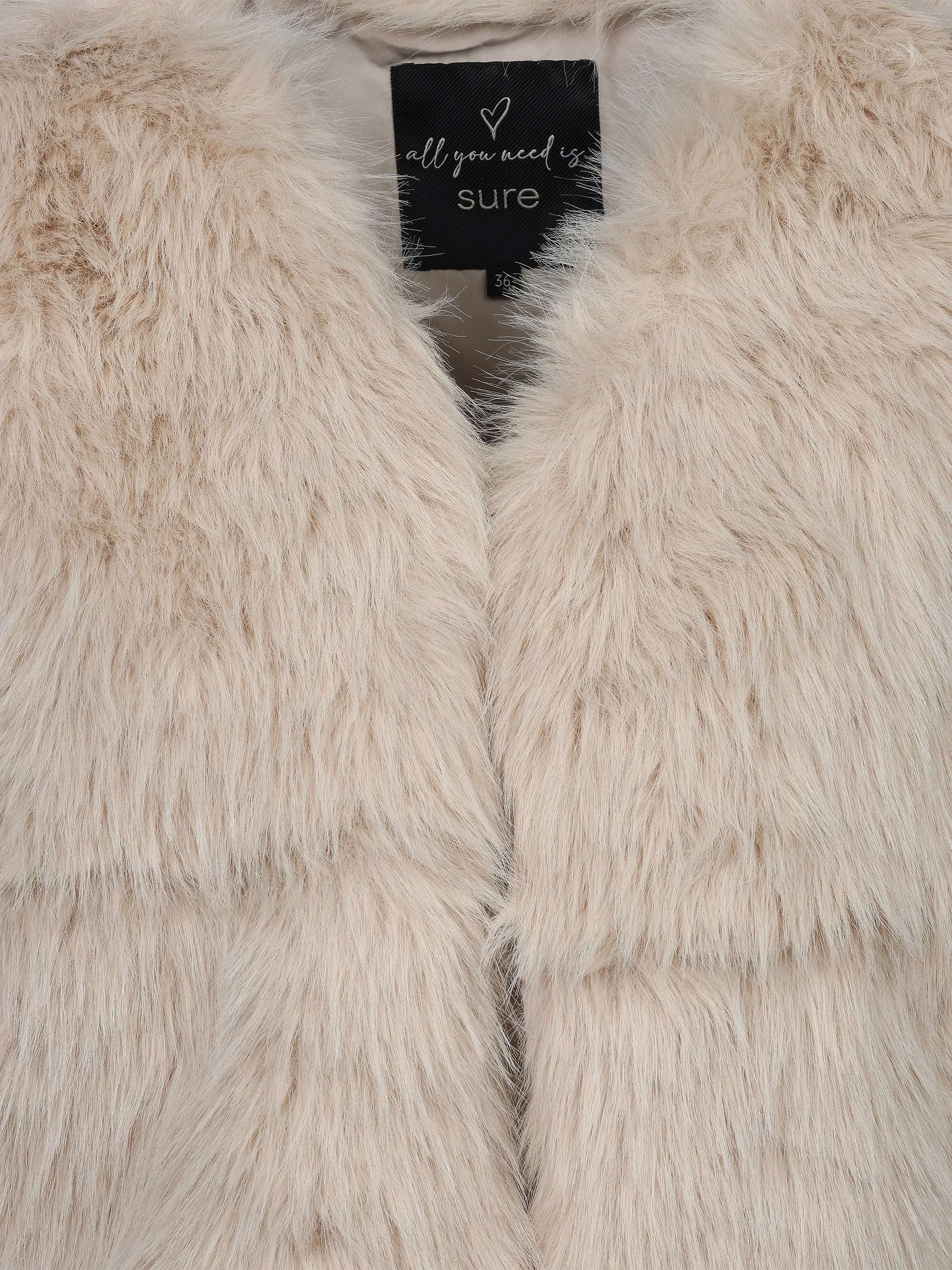 Sure Da. Kunstfellweste Beige 929569 BEIGE 3