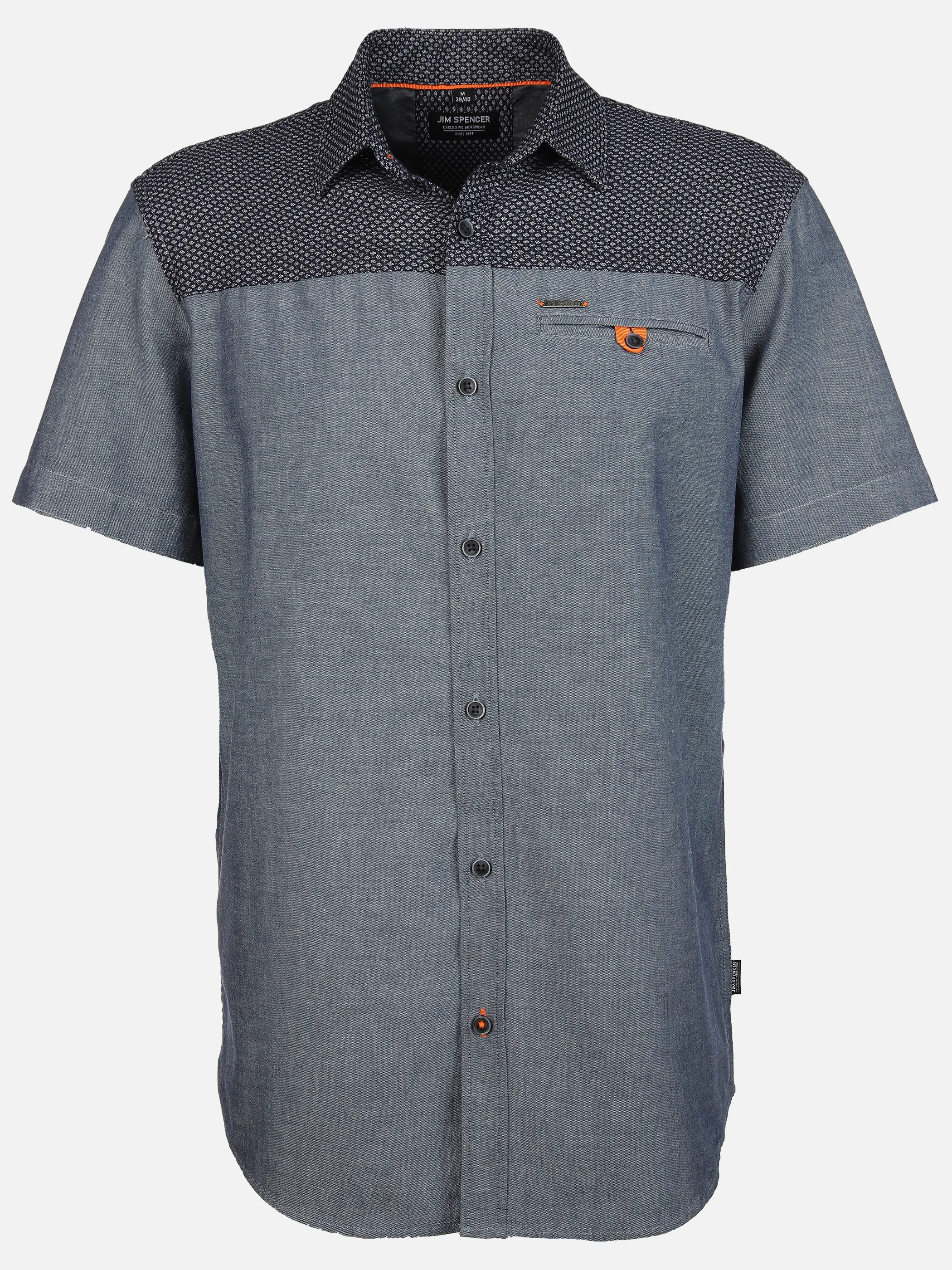 Jim Spencer He. Freizeithemd 1/2 Arm cut+sewn Marine 892179 NAVY 1 Jim Spencer He. Freizeithemd 1/2 Arm cut+sewn Marine 892179 NAVY 1