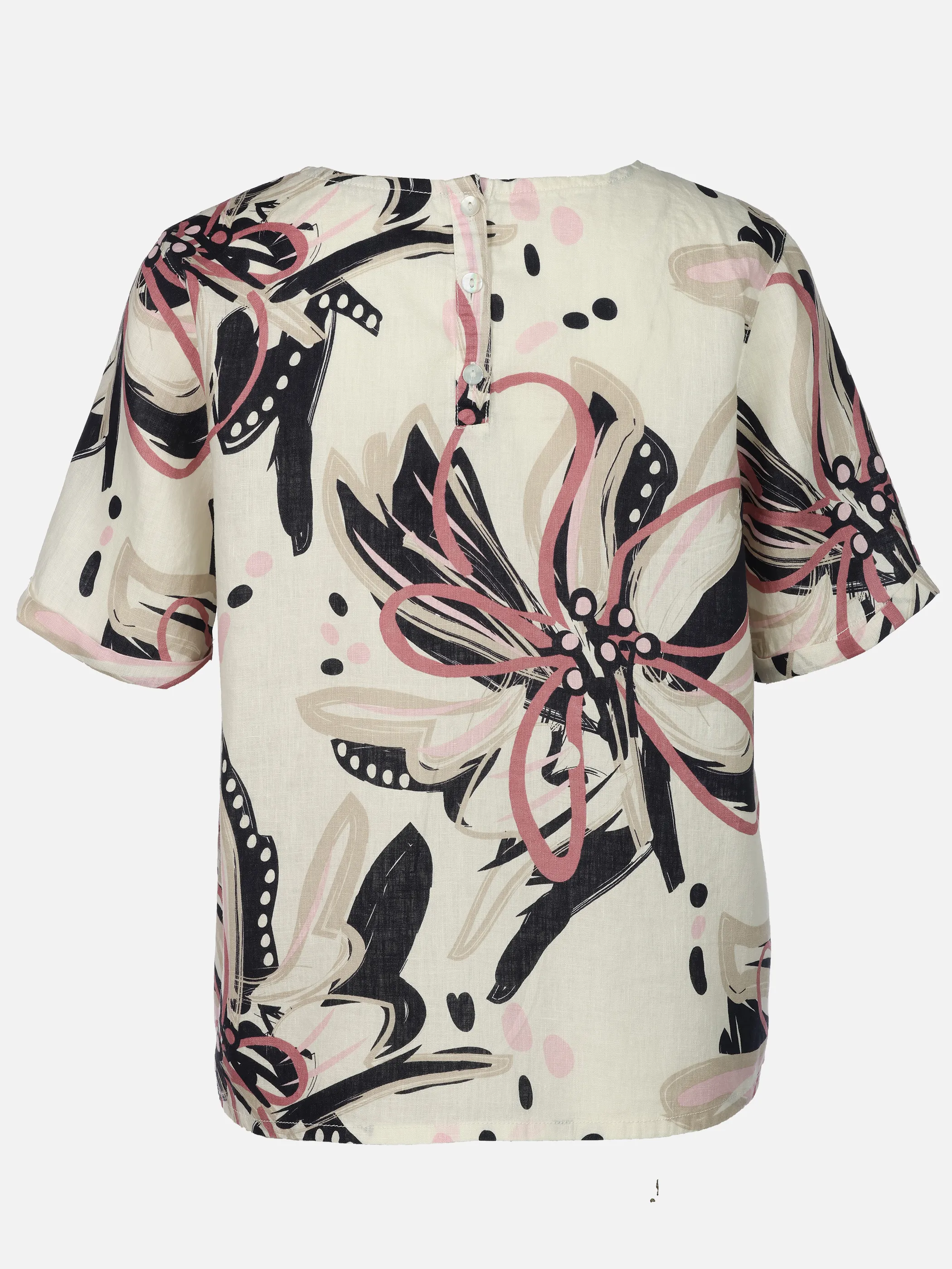 Lisa Tossa Da-Leinenbluse m. Print Rosa 921022 ROSA 2