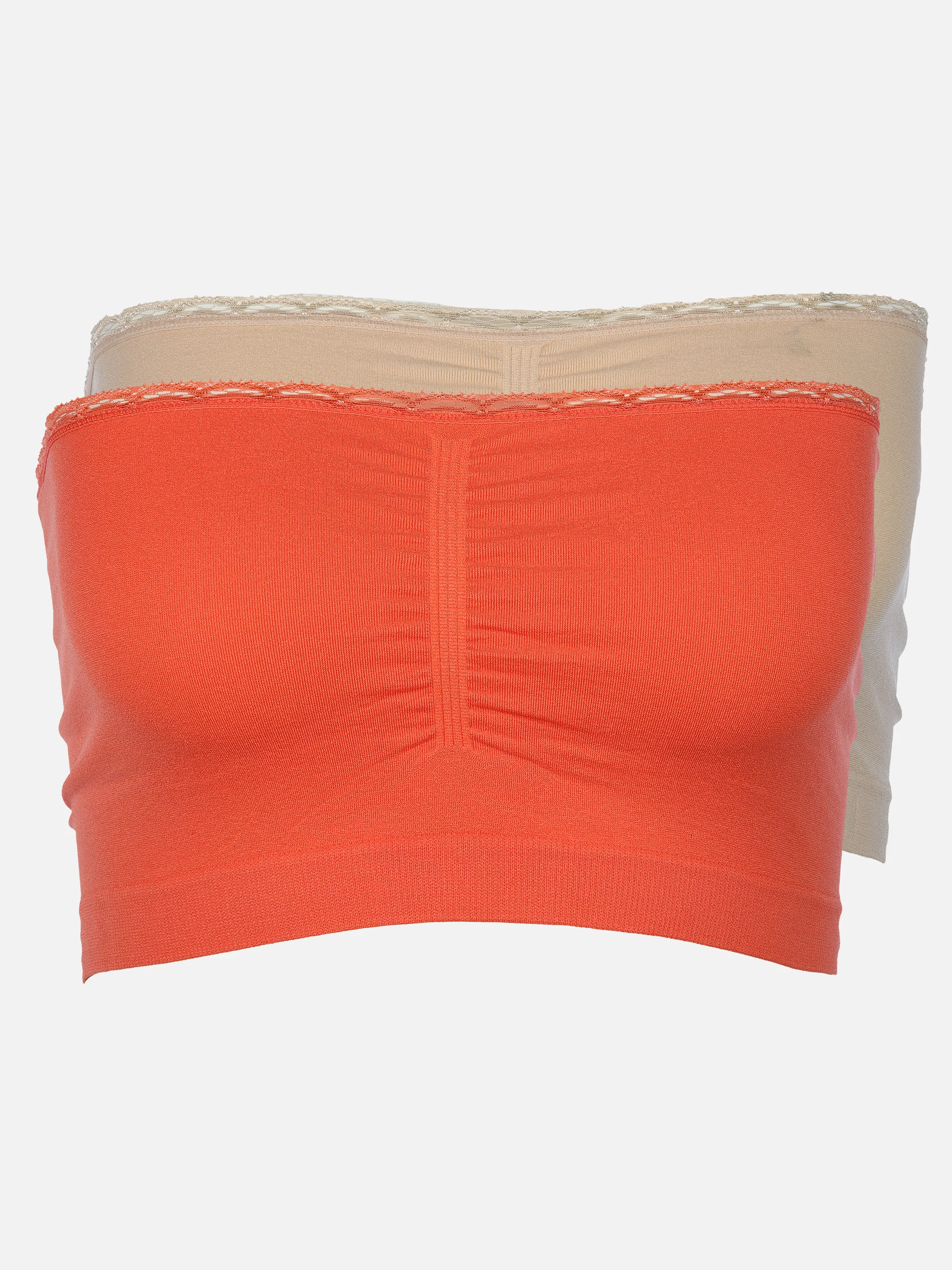 Sure Da. Bandeau Top 2er Pack Beige 905033 BEIGE 1