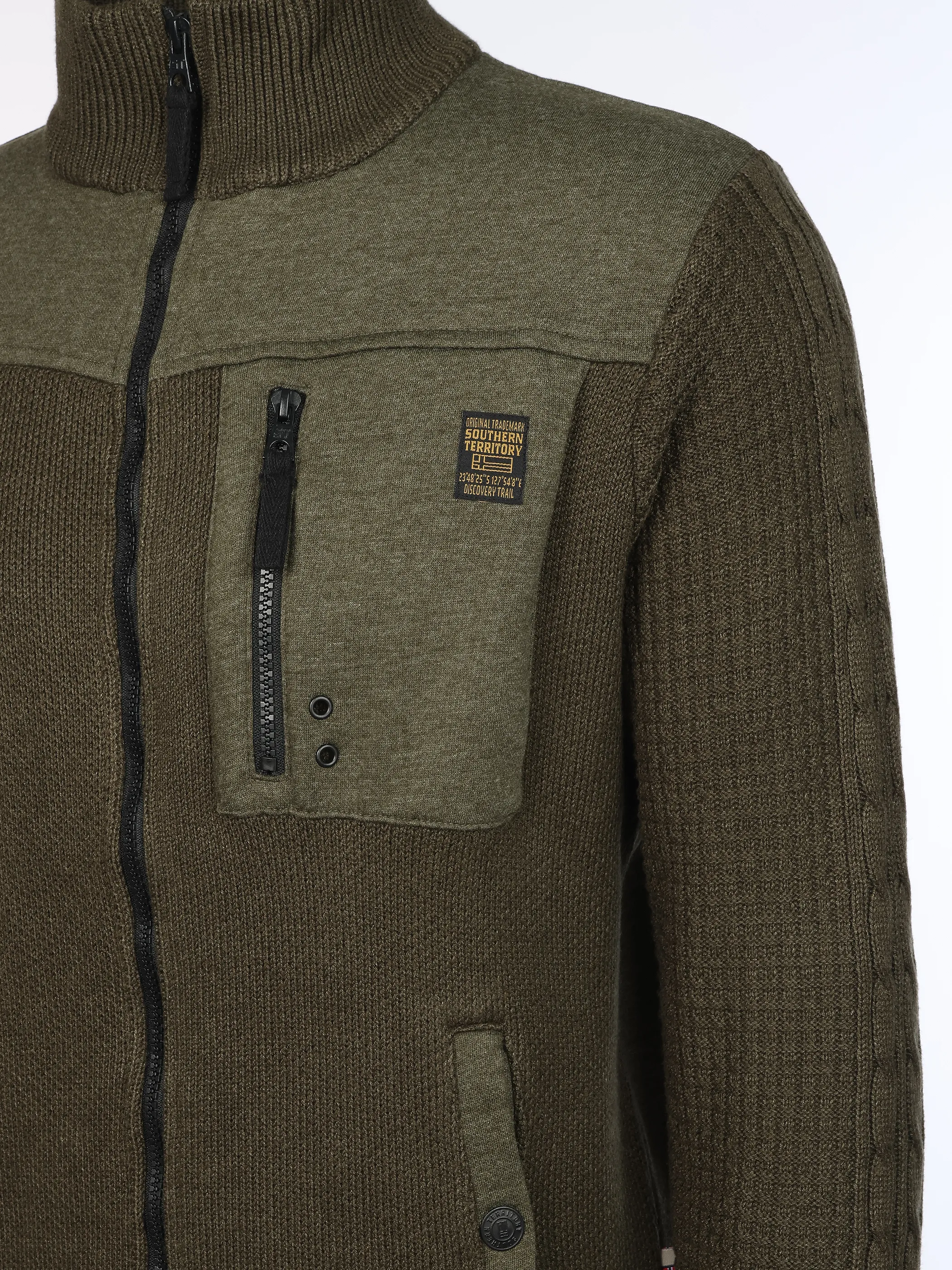 Southern Territory He. Sweatjacke Hybrid Batch Oliv 931976 OLIVE 4
