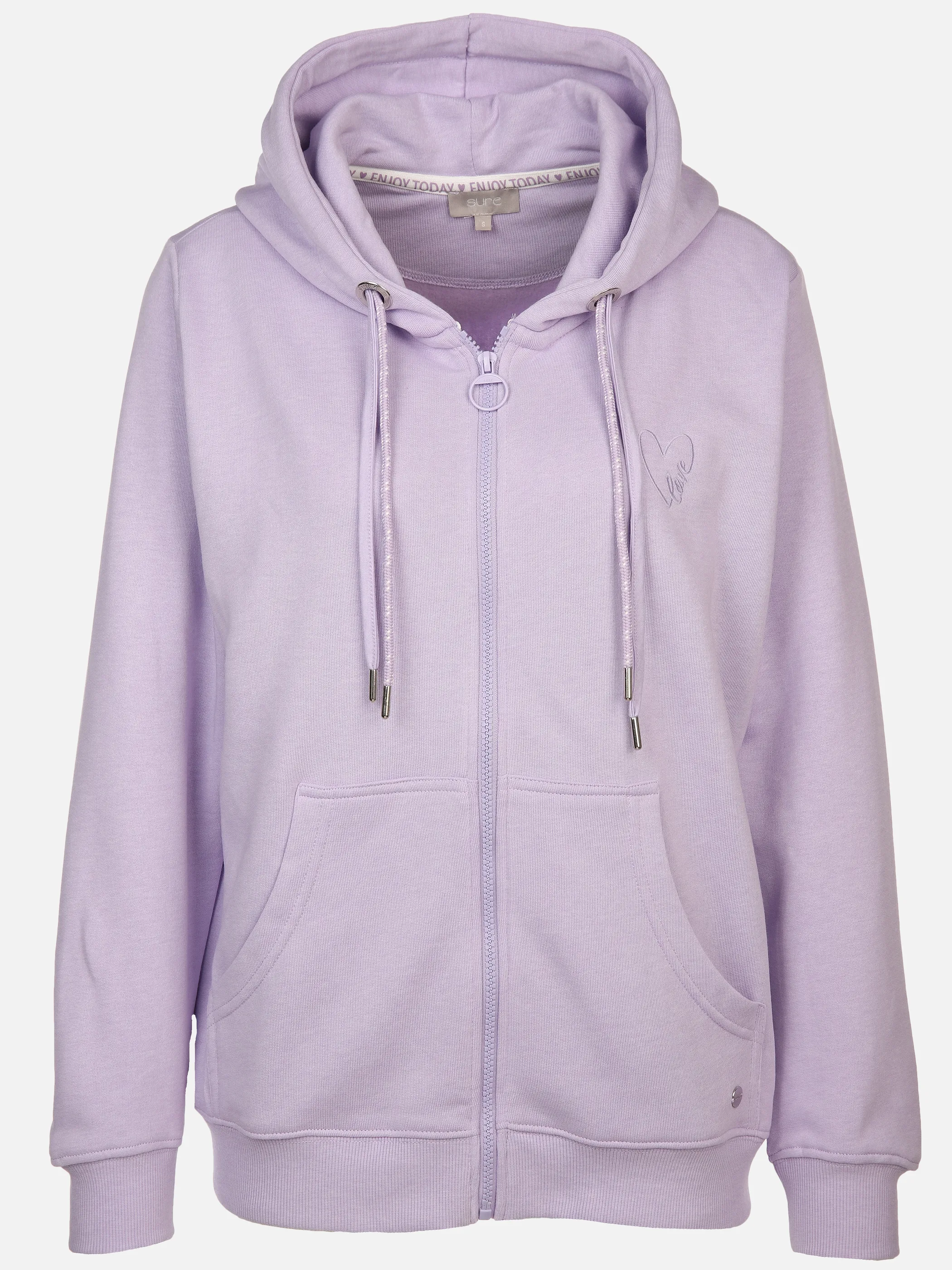 Sure Da-Sweat-Cardigan m. Kapuze Lila 897606 FLIEDER 1
