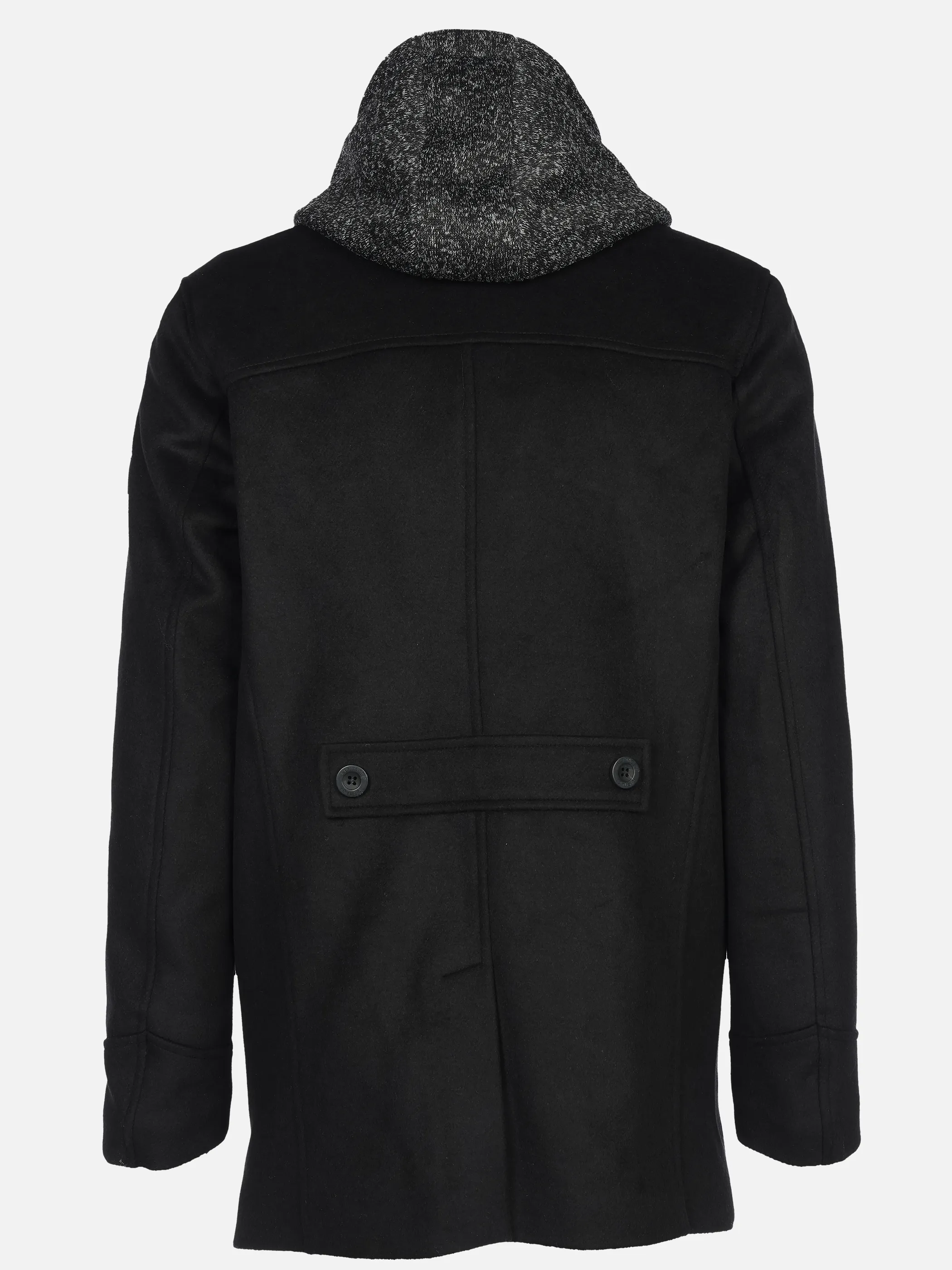 Jim Spencer He. Wollmantel Caban Kapuze Schwarz 918287 SCHWARZ 2