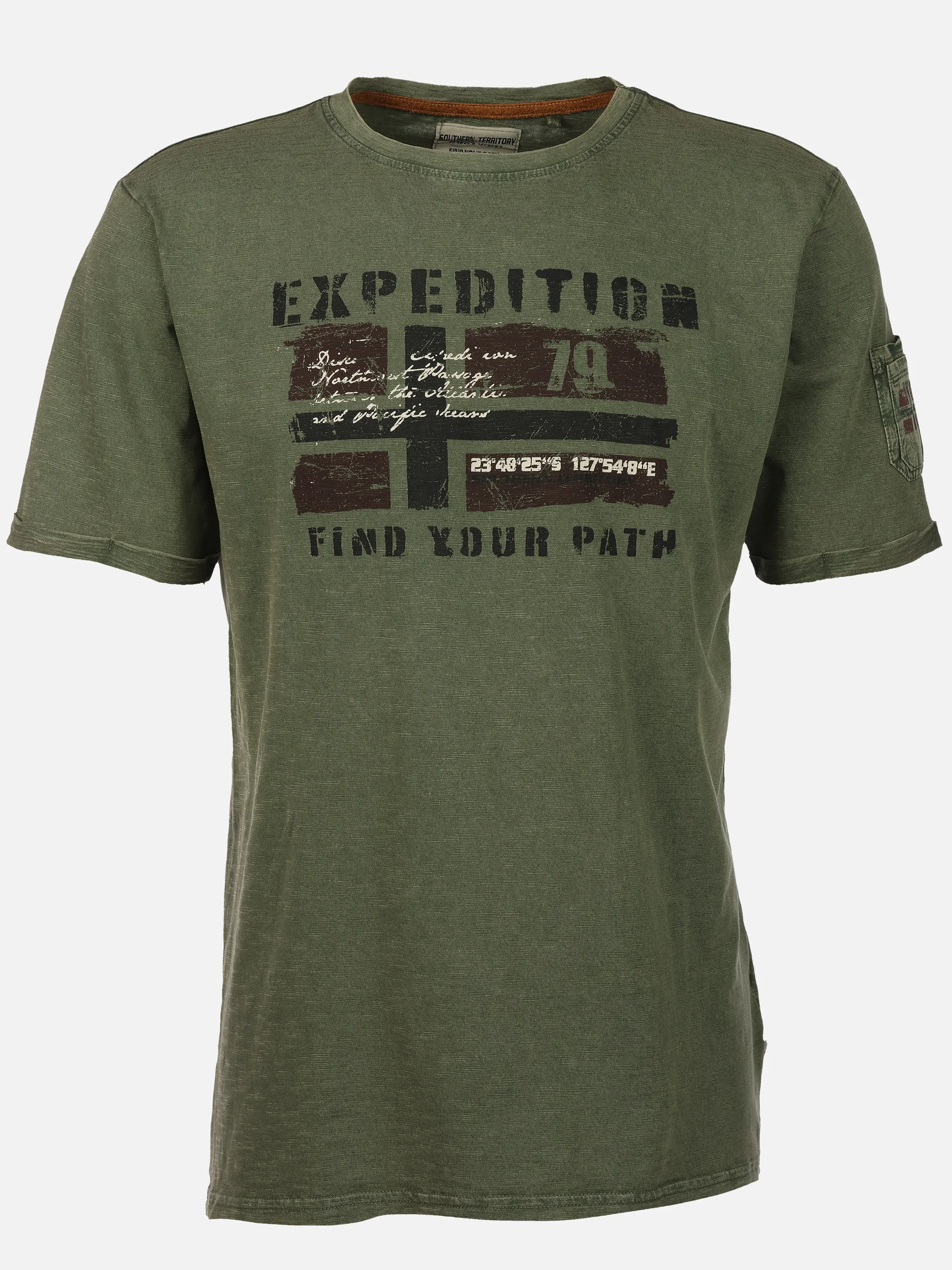 Southern Territory He. T-Shirt 1/2 Arm Logo Oliv 922458 OLIVE 1