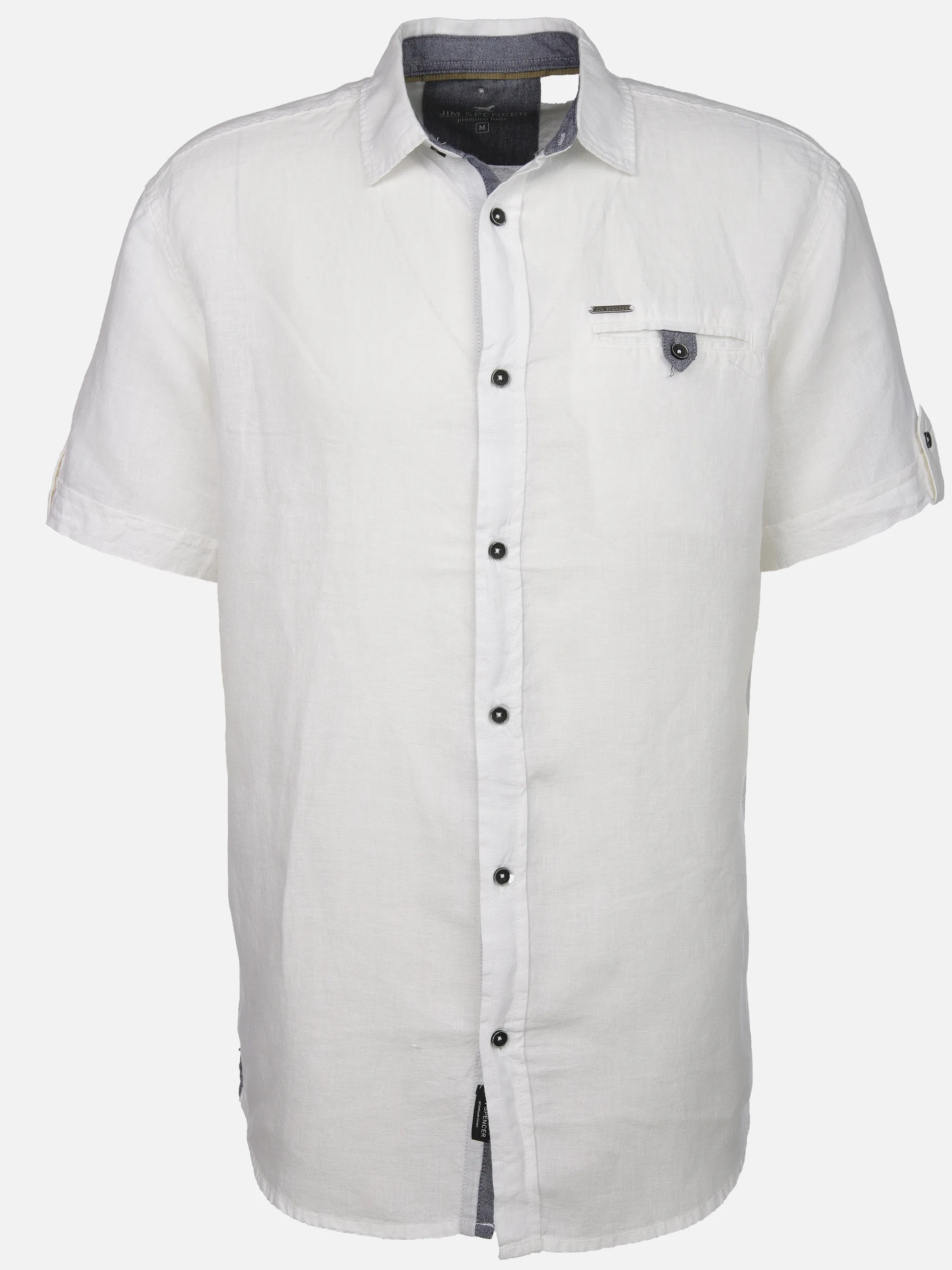 Jim Spencer He. Leinenhemd 1/2 Arm Weiß 906596 WHITE 1 Jim Spencer He. Leinenhemd 1/2 Arm Weiß 906596 WHITE 1