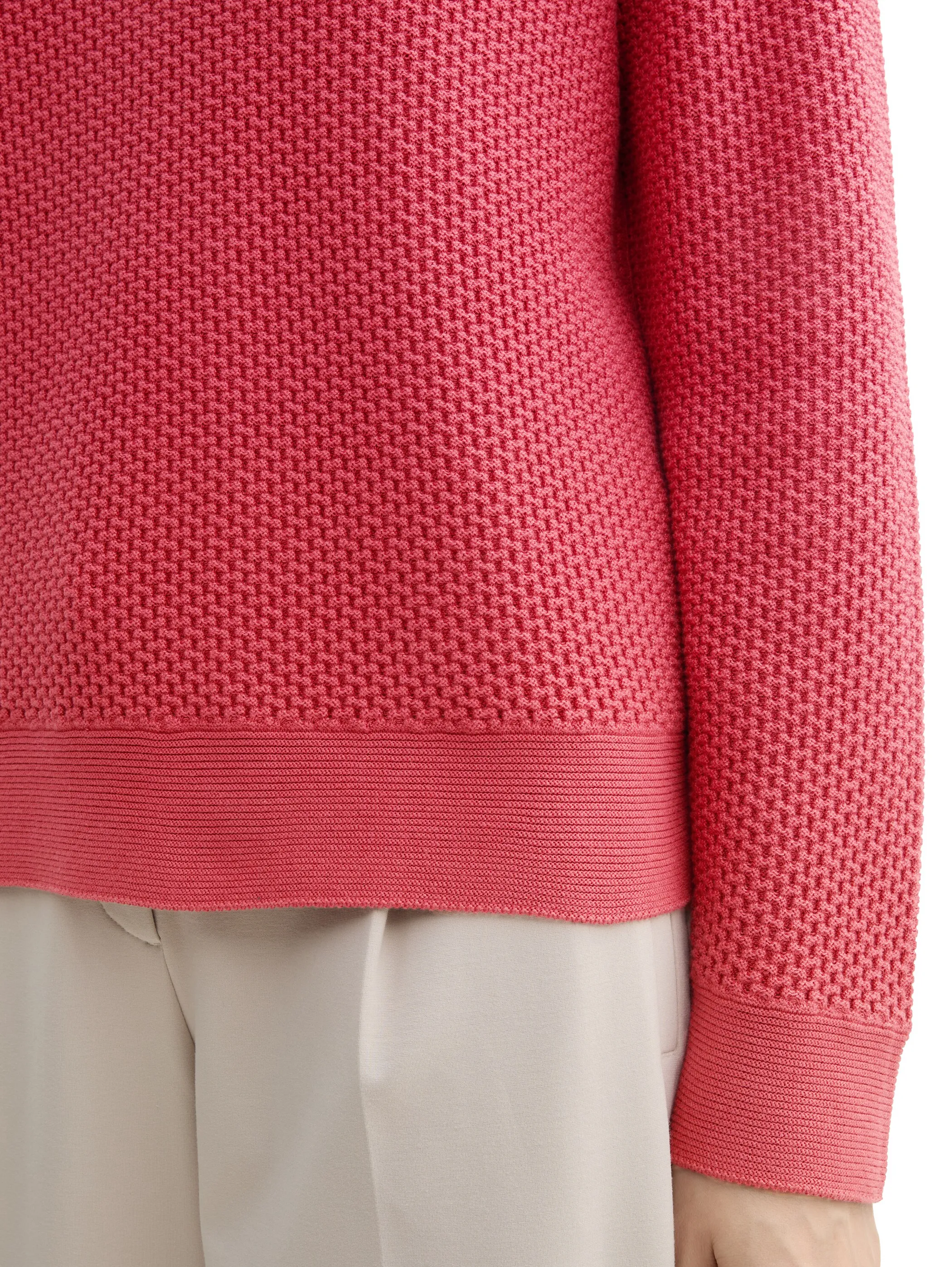 Tom Tailor 1045824 knit structured crew-neck Rot 903068 11016 4 Tom Tailor 1045824 knit structured crew-neck Rot 903068 11016 4