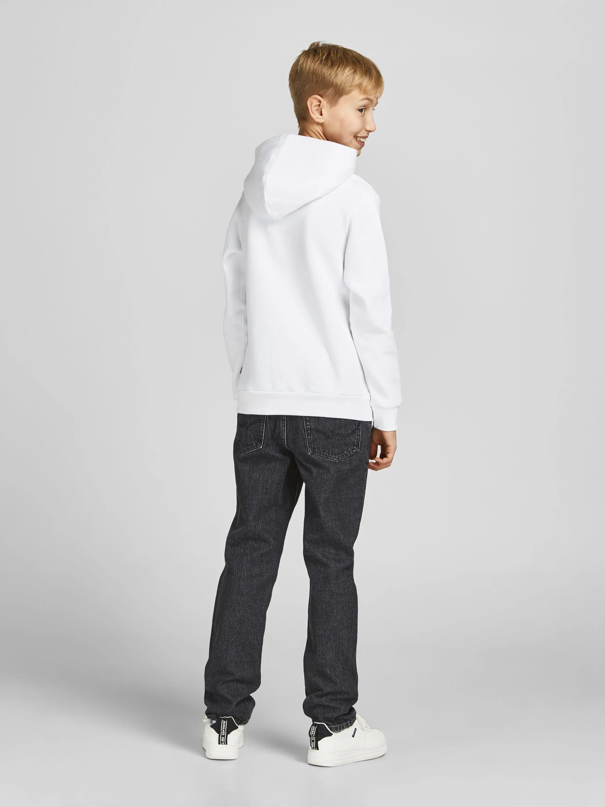 Jack&Jones Junior 12152841 JJECORP LOGO SWEAT HO Weiß 847246 178074007 2