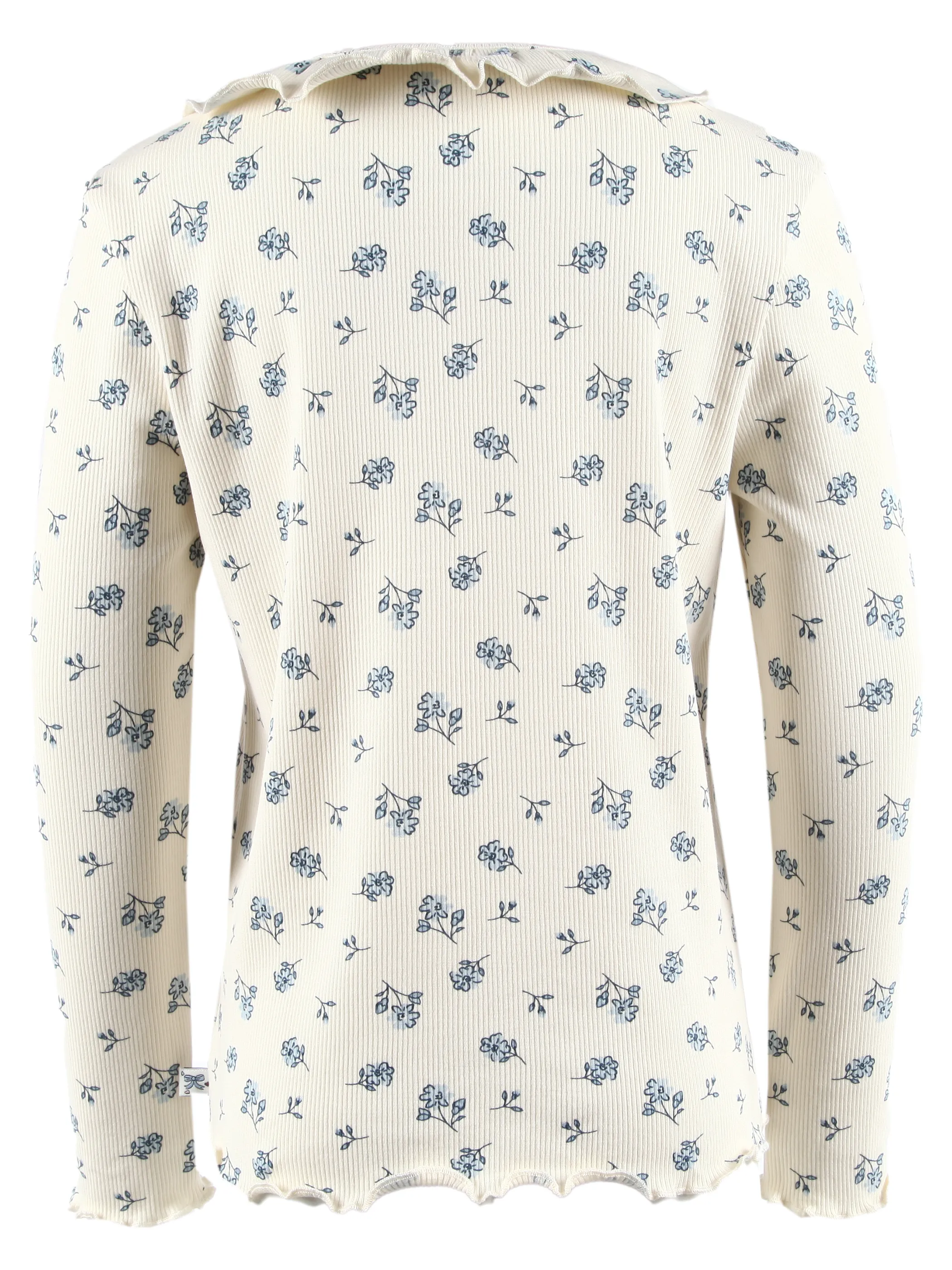 One Way KM 2er Pack Longsleeve mit Volantkragen Blau 916162 BLAUWEIß 3