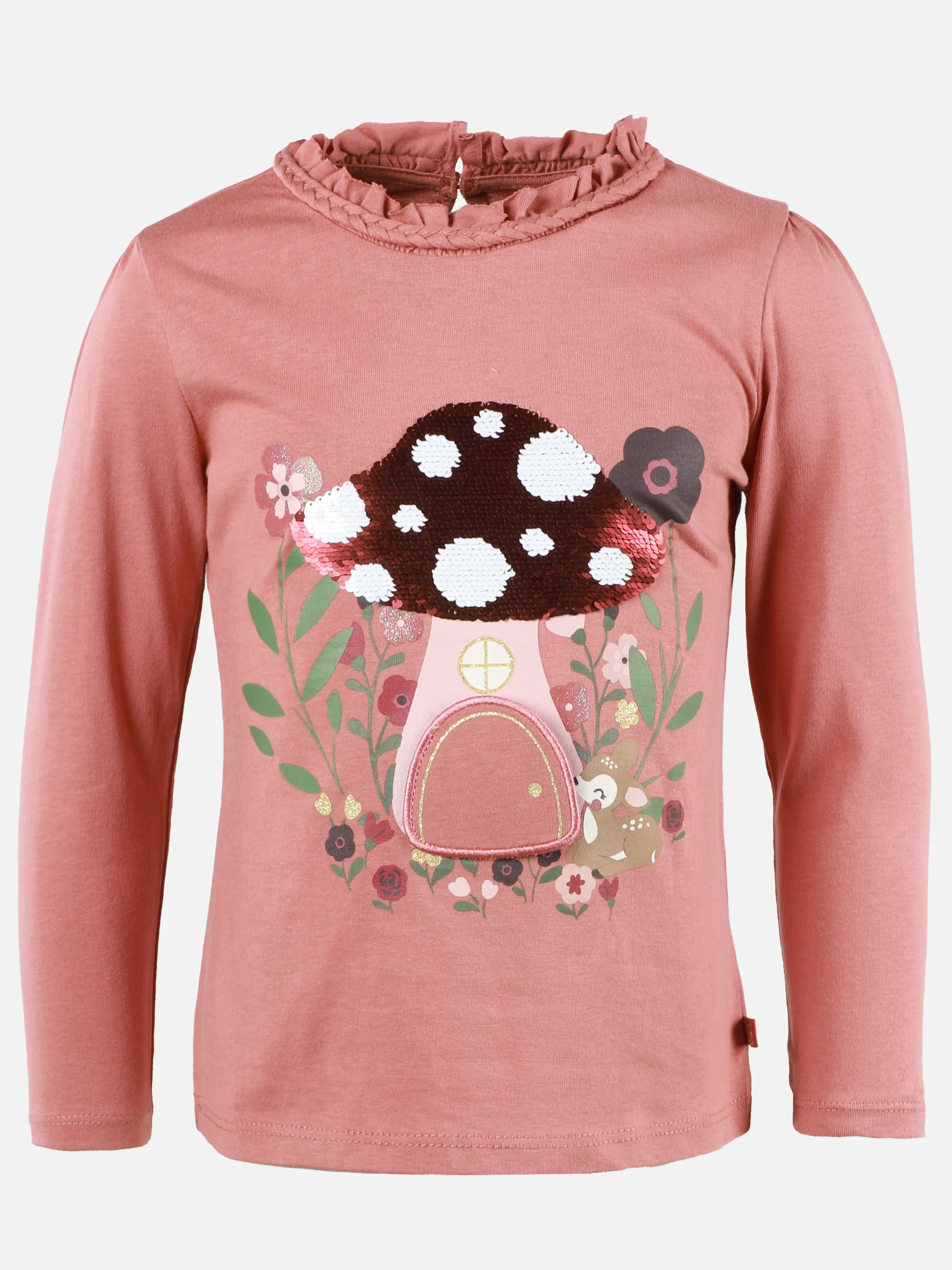 One Way KM Longsleeve mit Pilz Print in rose Rosa 913486 ROSE 1 One Way KM Longsleeve mit Pilz Print in rose Rosa 913486 ROSE 1