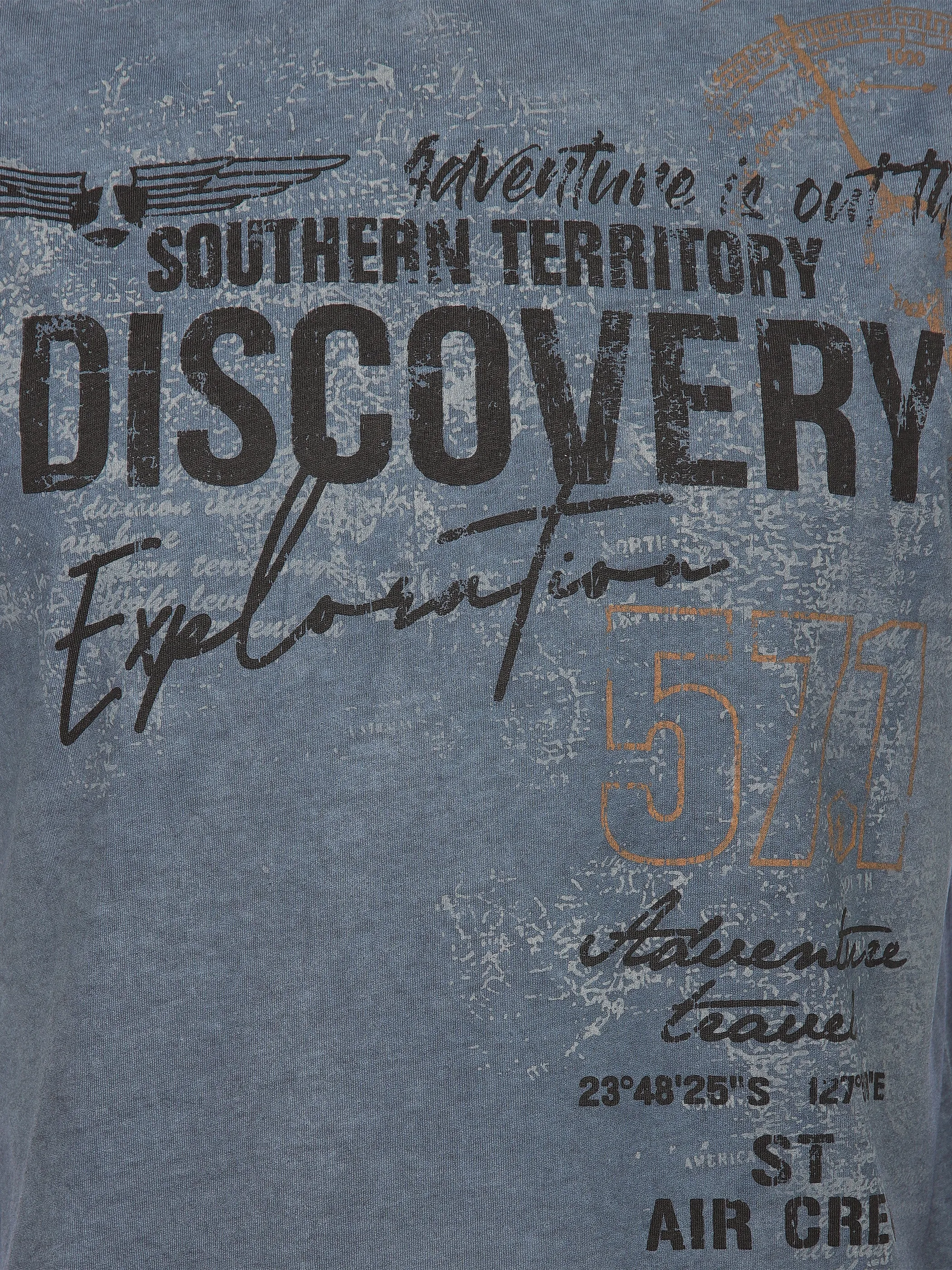 Southern Territory He. Muscleshirt washer print Marine 910625 NAVY 3