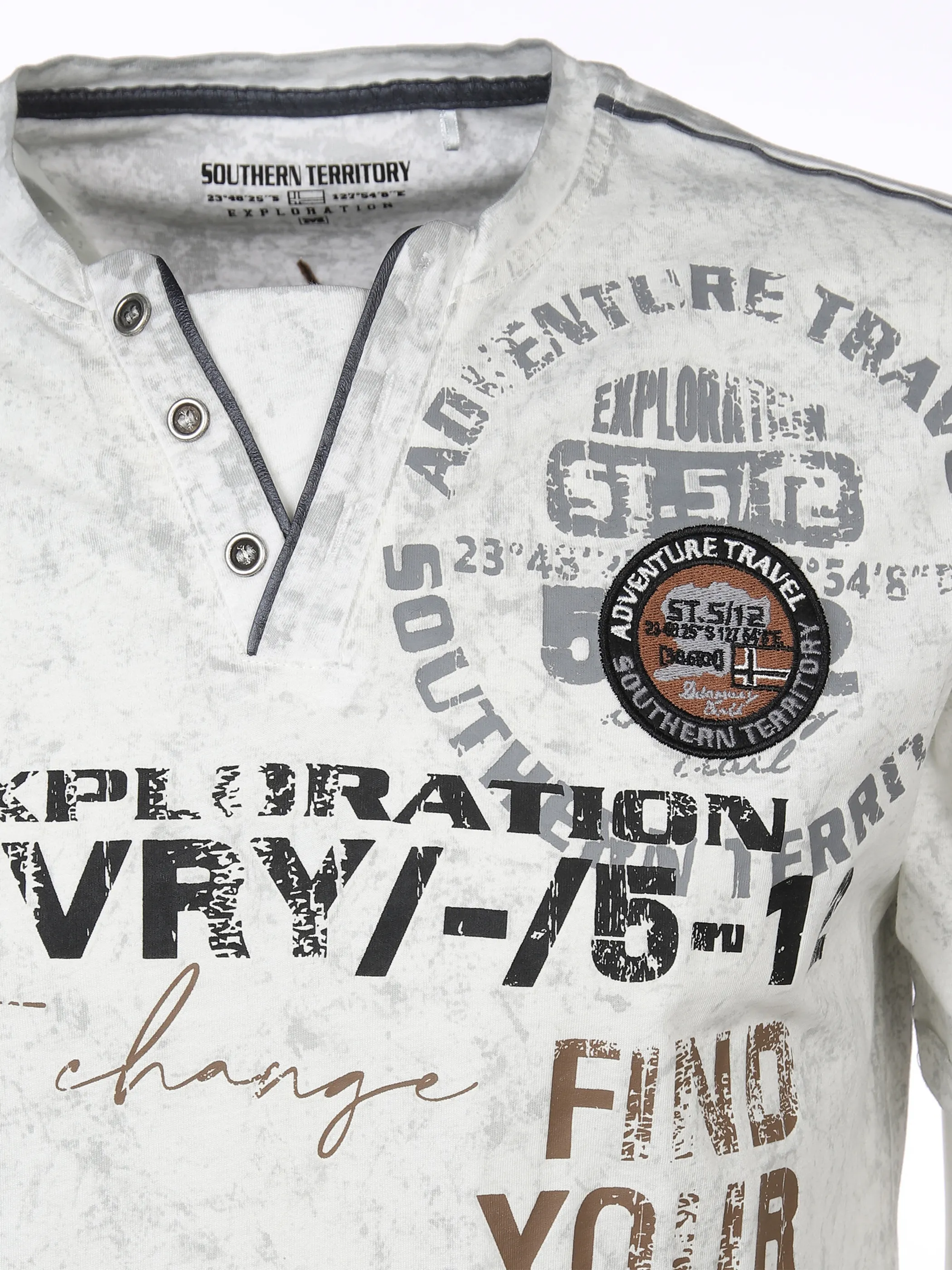 Southern Territory He. Henleyshirt 1/2 Arm 2in1 washer Weiß 878263 WHITE 3 Southern Territory He. Henleyshirt 1/2 Arm 2in1 washer Weiß 878263 WHITE 3