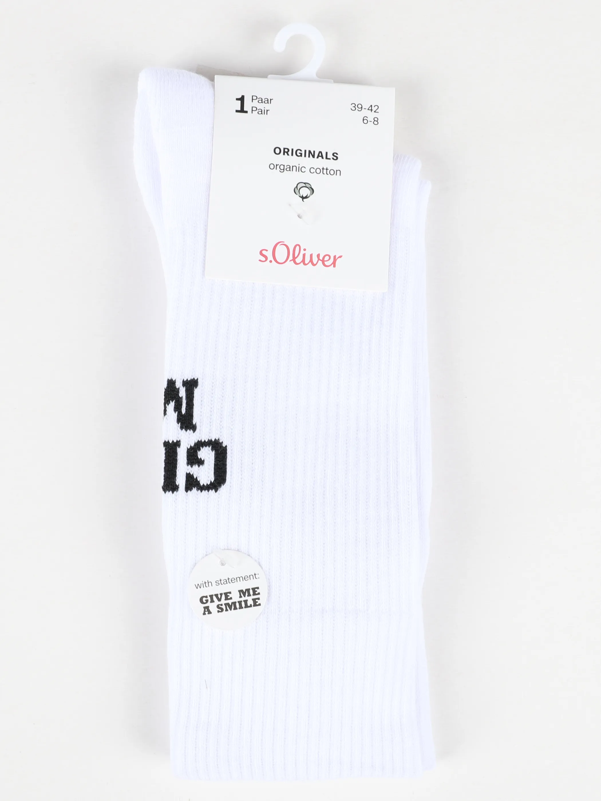 s.Oliver S20752 Slogan Socks Tennis Weiß 908701 9999 3