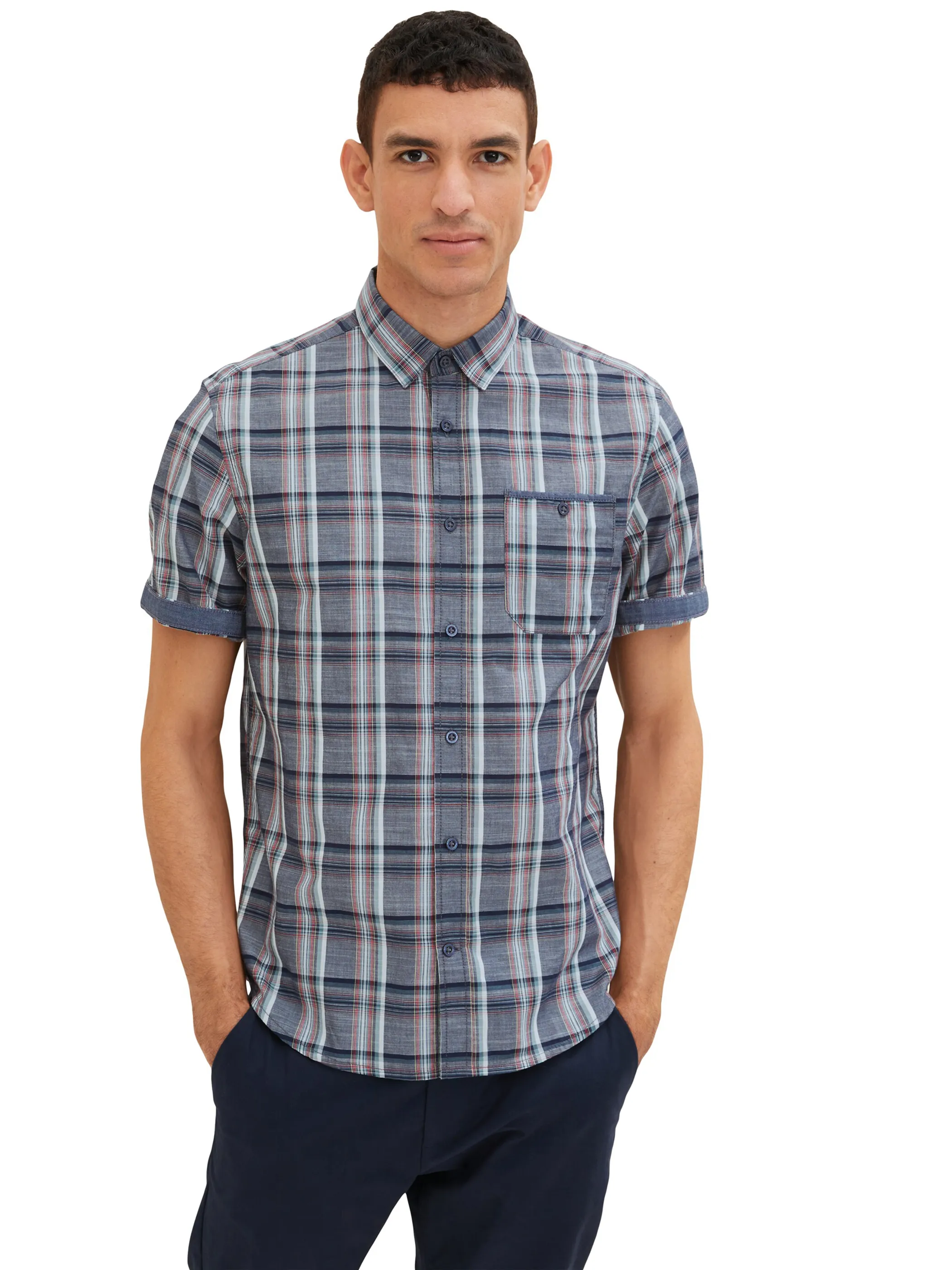 Tom Tailor 1037066 NOS checked slub shirt Marine 874955 31315 3 Tom Tailor 1037066 NOS checked slub shirt Marine 874955 31315 3