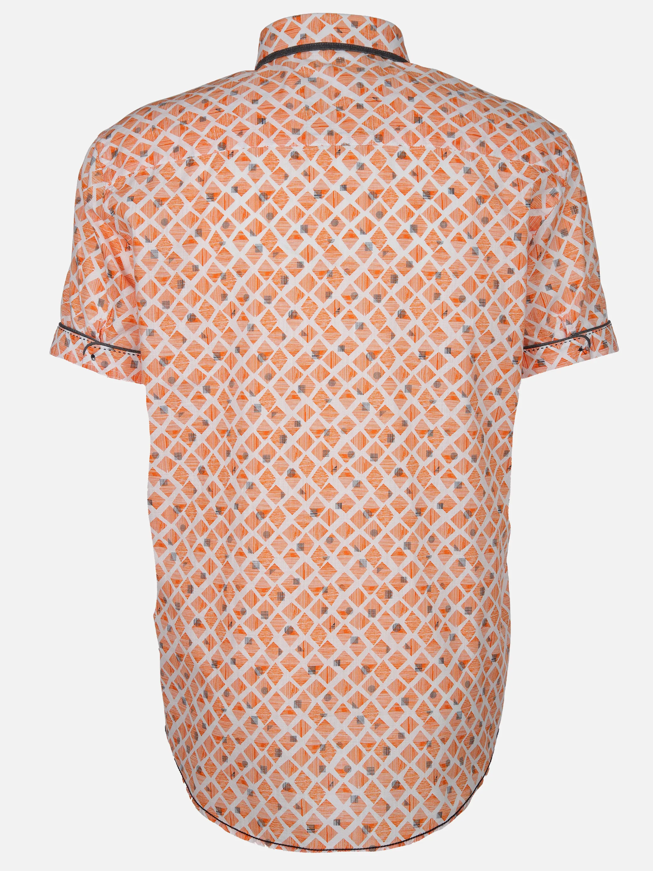 Jim Spencer He. Freizeithemd 1/2 Arm allover Orange 905123 ORANGE 2