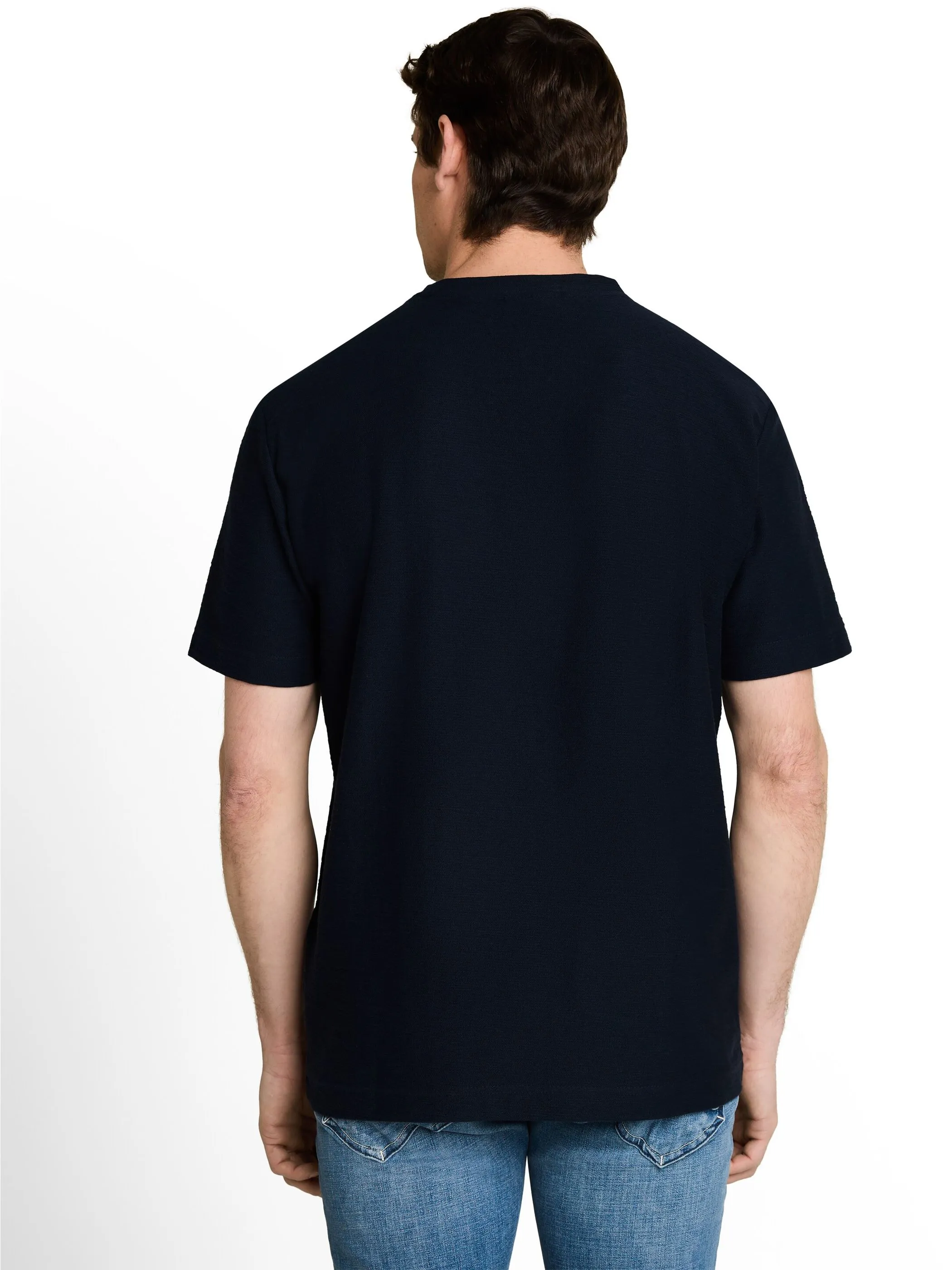 Tom Tailor 1051168 NOS structured  t-shirt Blau 926454 10668 2