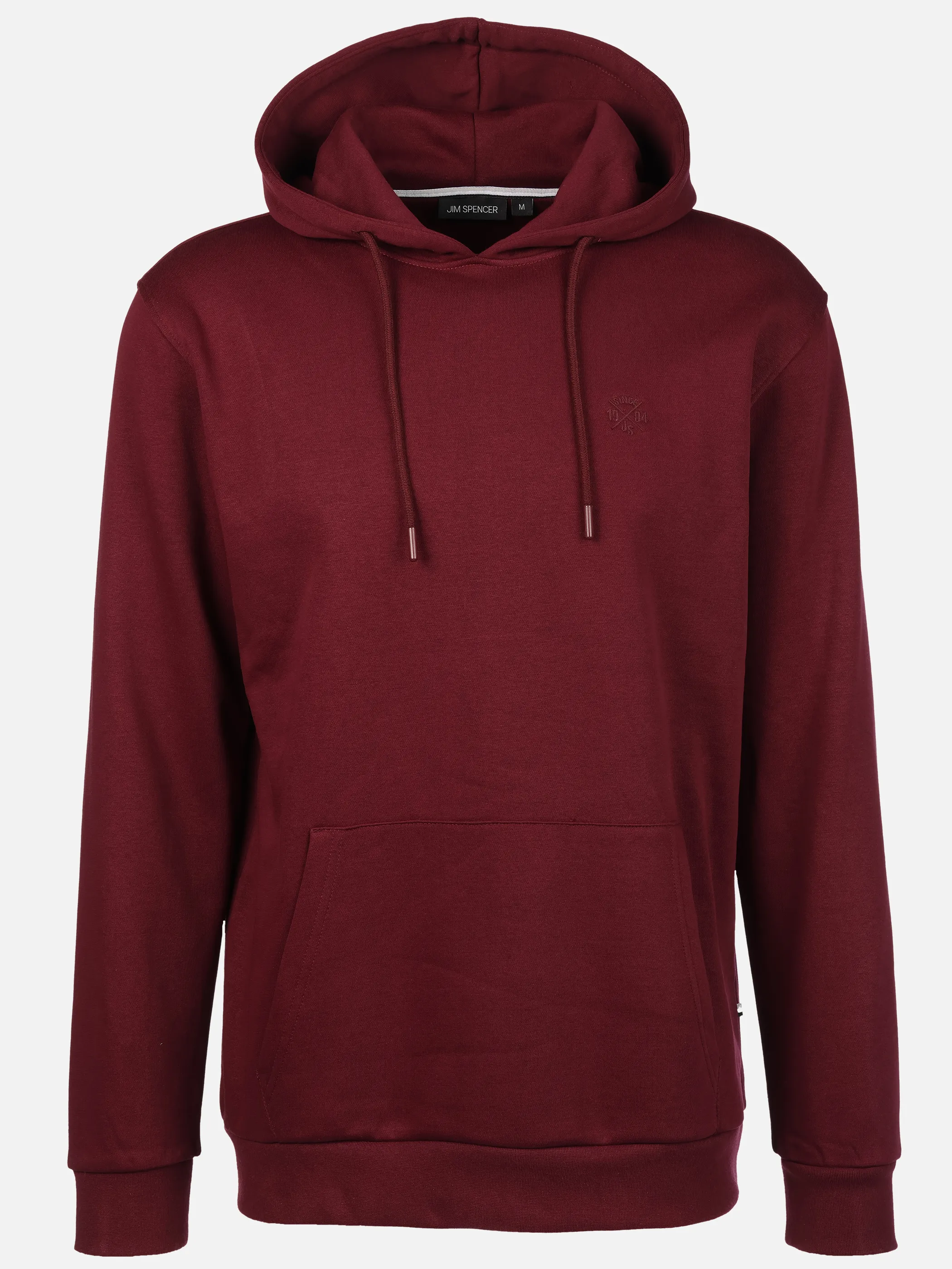 Jim Spencer He. Kapuzensweatshirt kangaroo Rot 919310 DARK RED 1