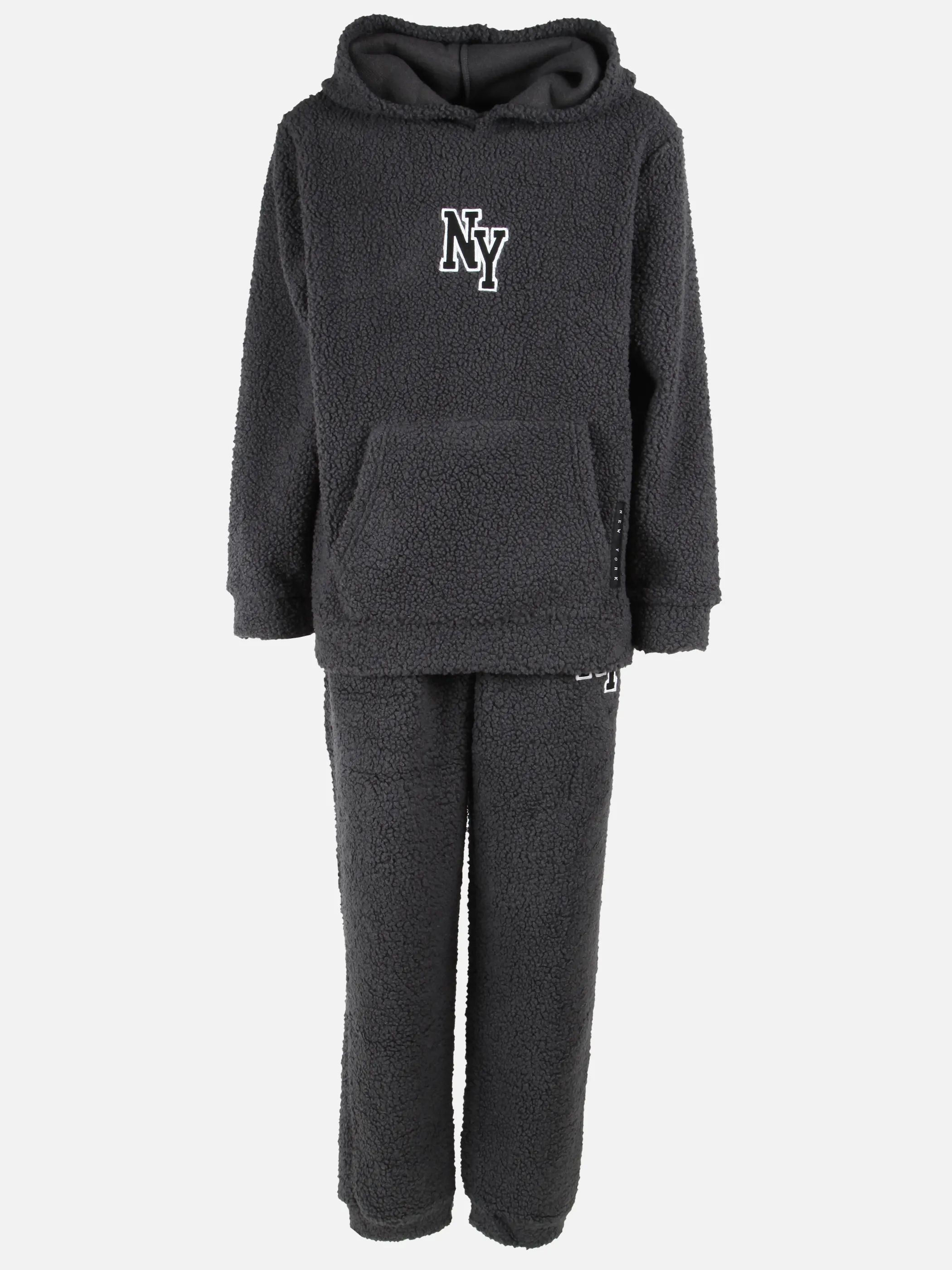 Stop + Go JJ Set Teddy Hoodie und Jogginghose in anthra Grau 902804 ANTHRA 1 Stop + Go JJ Set Teddy Hoodie und Jogginghose in anthra Grau 902804 ANTHRA 1