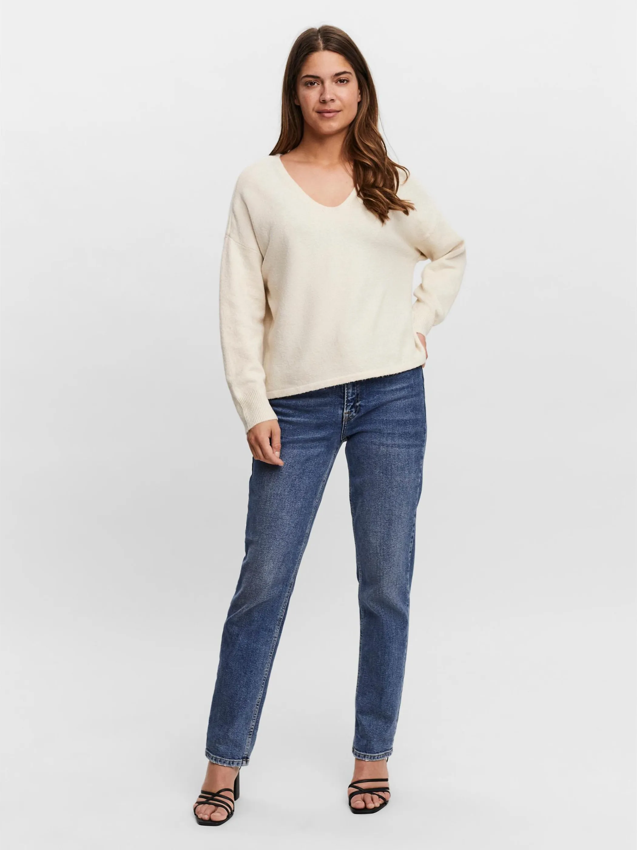 Vero Moda 10252090 VMDOFFY LS V-NECK BLO Weiß 854396 222913001 2 Vero Moda 10252090 VMDOFFY LS V-NECK BLO Weiß 854396 222913001 2