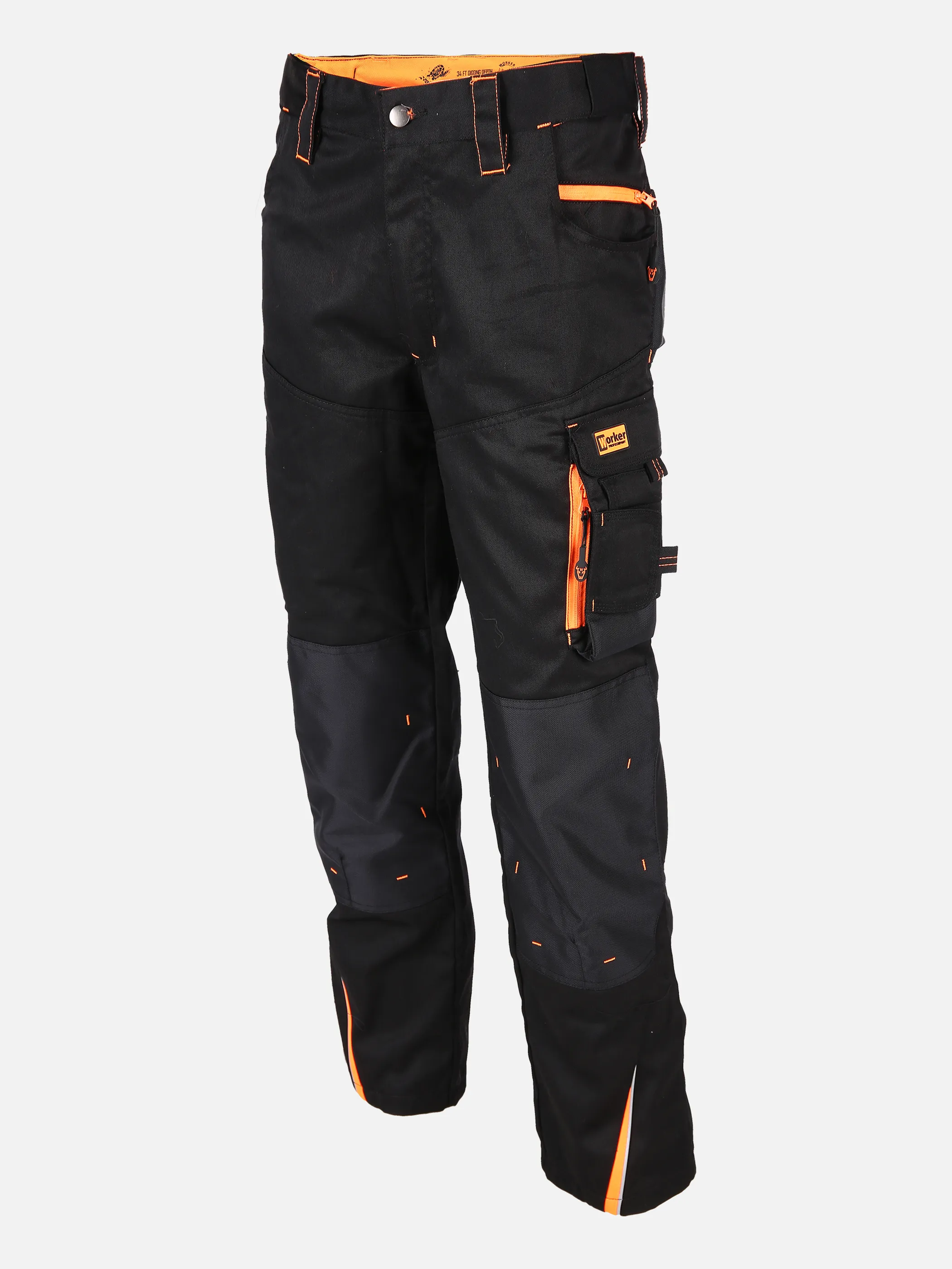 AWG Mode - Herren Softshell Arbeitshose mit Neondetails | GREY MEL | noSize | 897665-greymel AWG Mode - Herren Softshell Arbeitshose mit Neondetails | GREY MEL | noSize | 897665-greymel